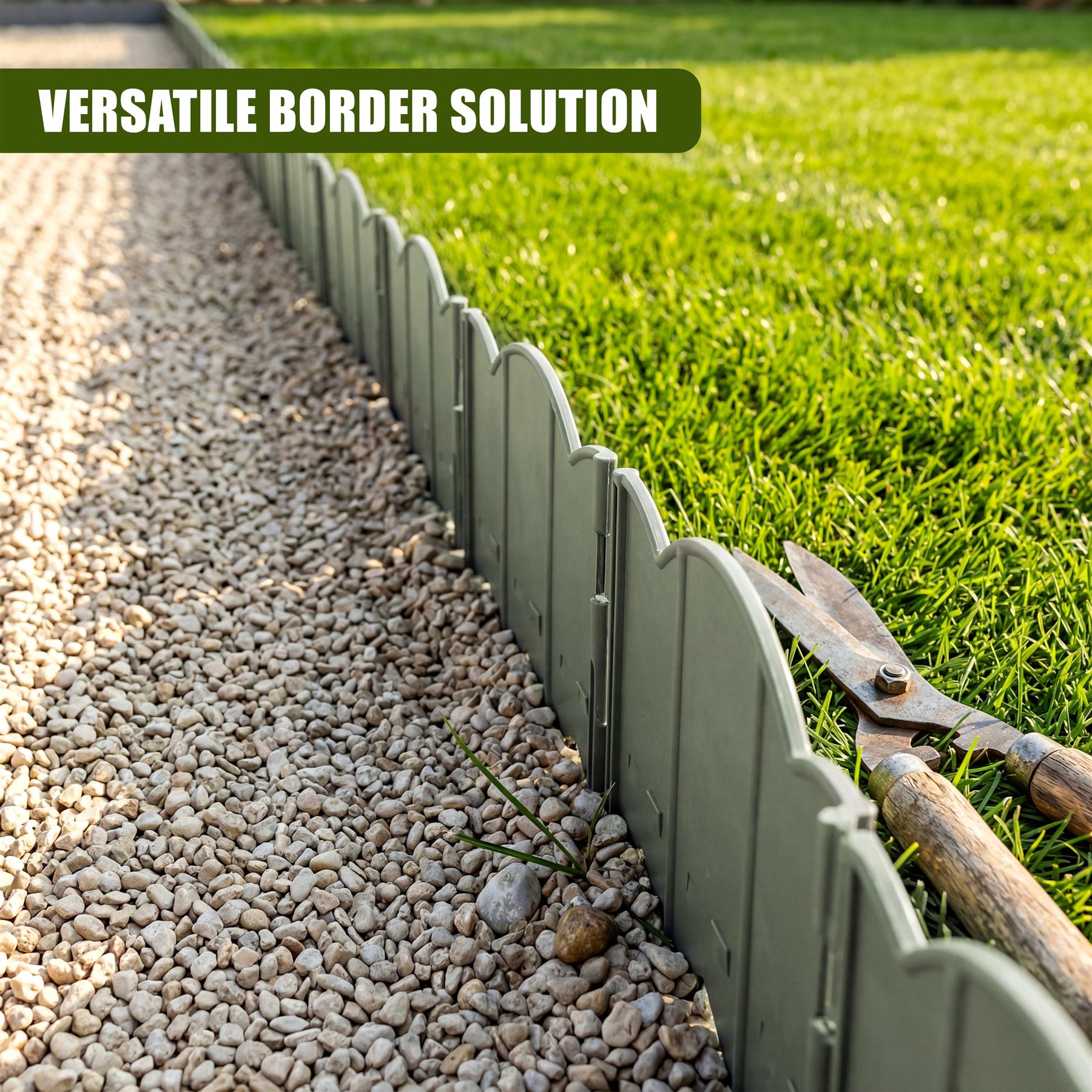 Pack of 12 Garden Edging Fence