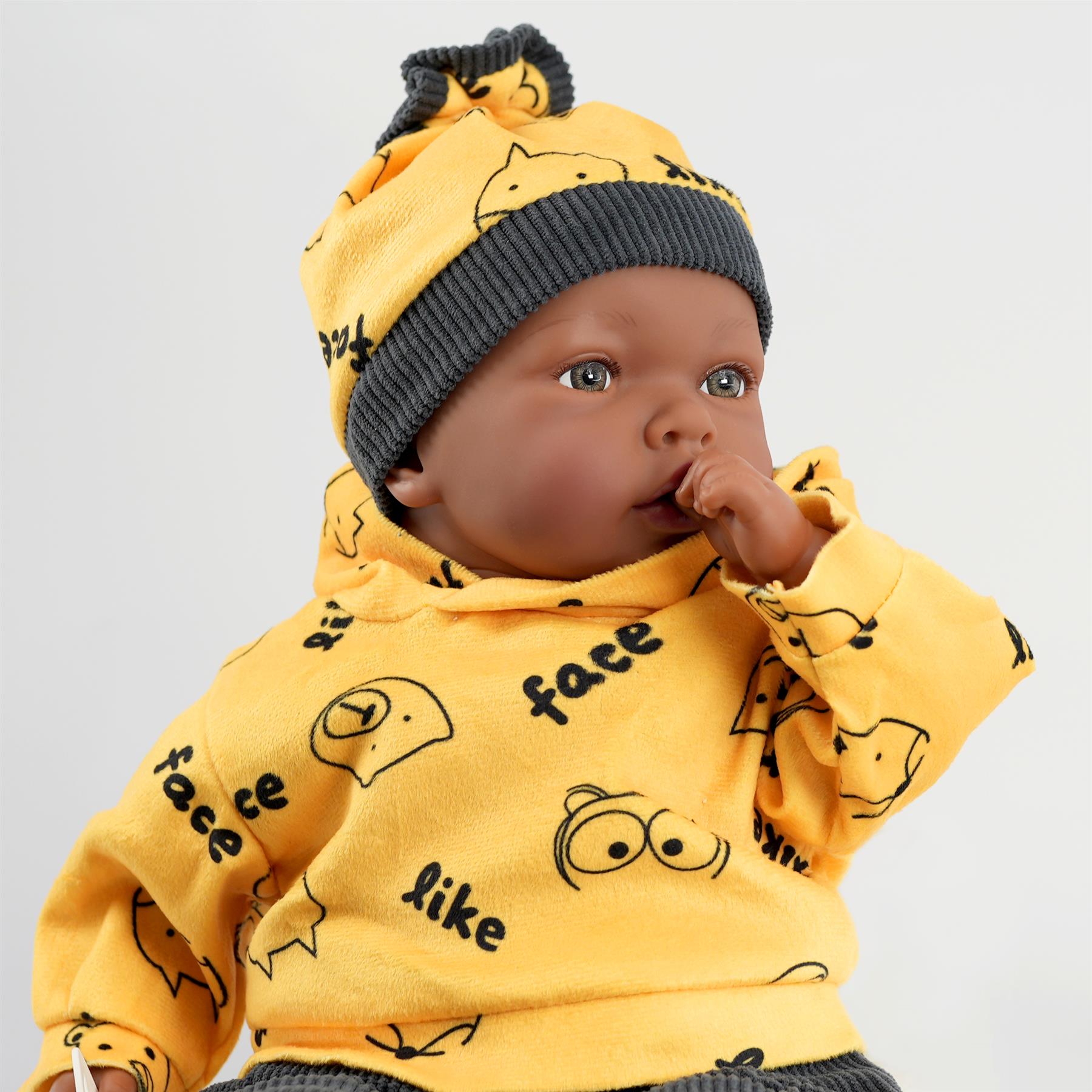 BiBi Doll BiBi Black Baby Doll "Jax" (45 cm / 18")