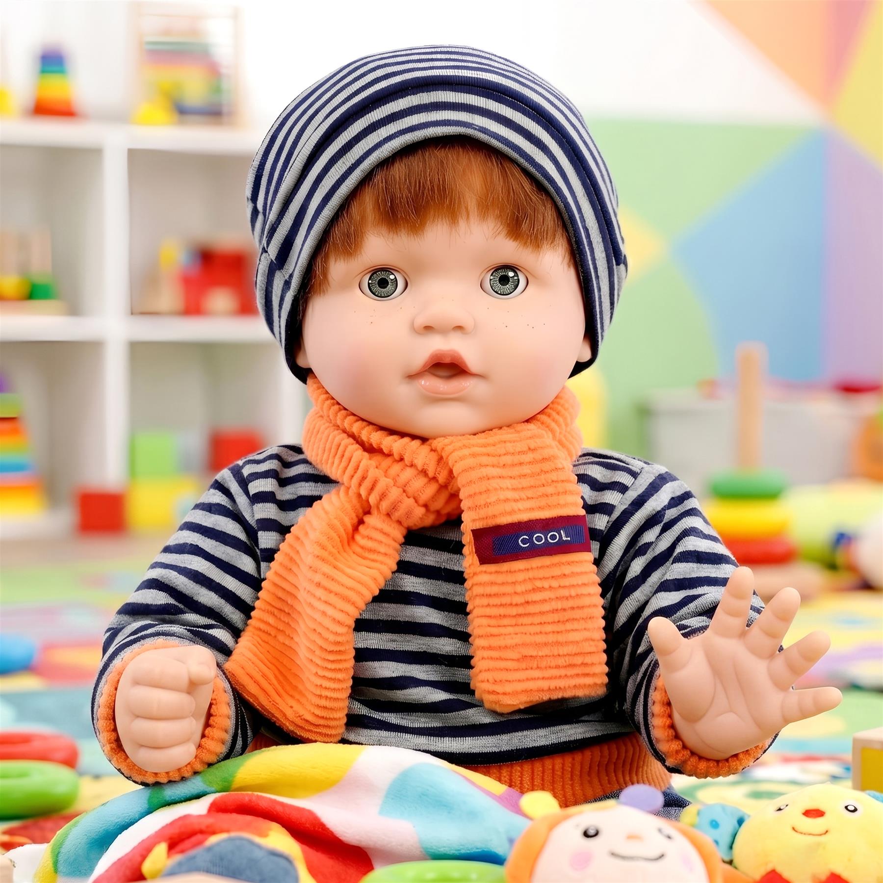 BiBi Sleeping Ginger Boy Doll (45 cm / 18")
