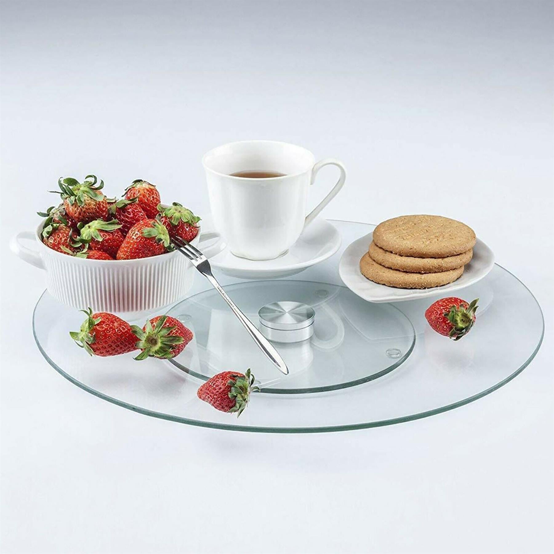 Glass Lazy Susan Turntable, 25 cm