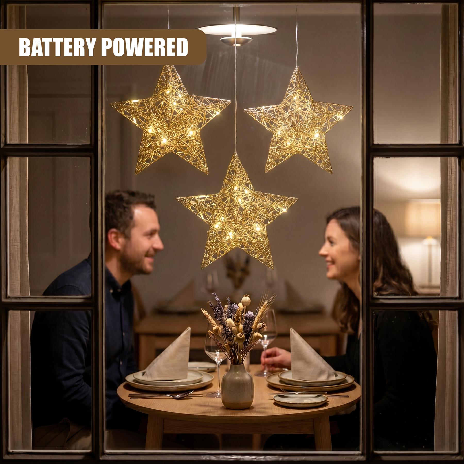 Hanging LED Christmas Star