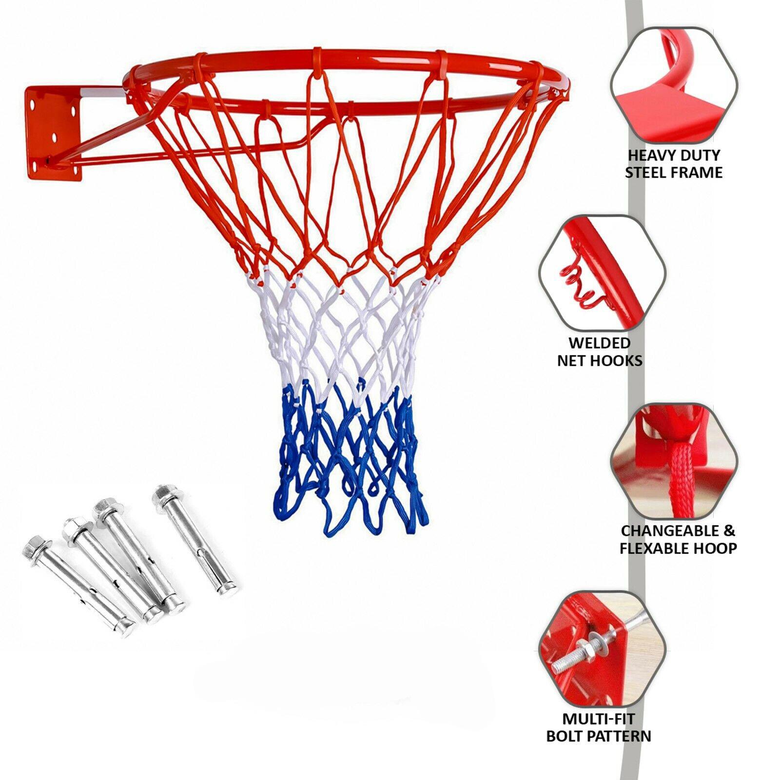 FastFold Basketball Hoop with Net - Wall-mounted