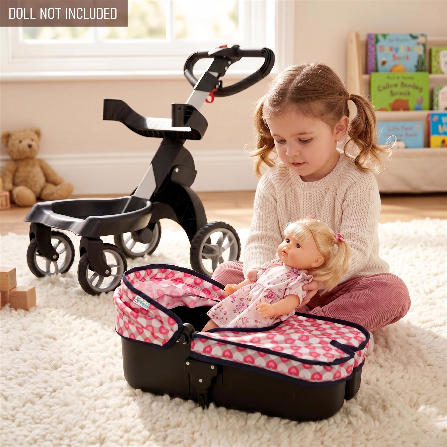 2-in-1 Doll's Pram & Carrier