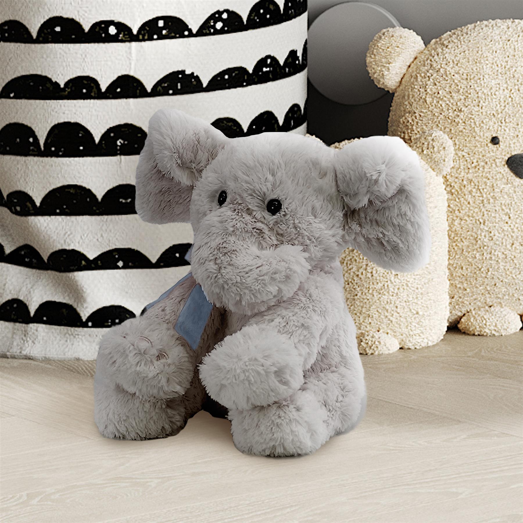 Grey Plush Elephant Soft Toys