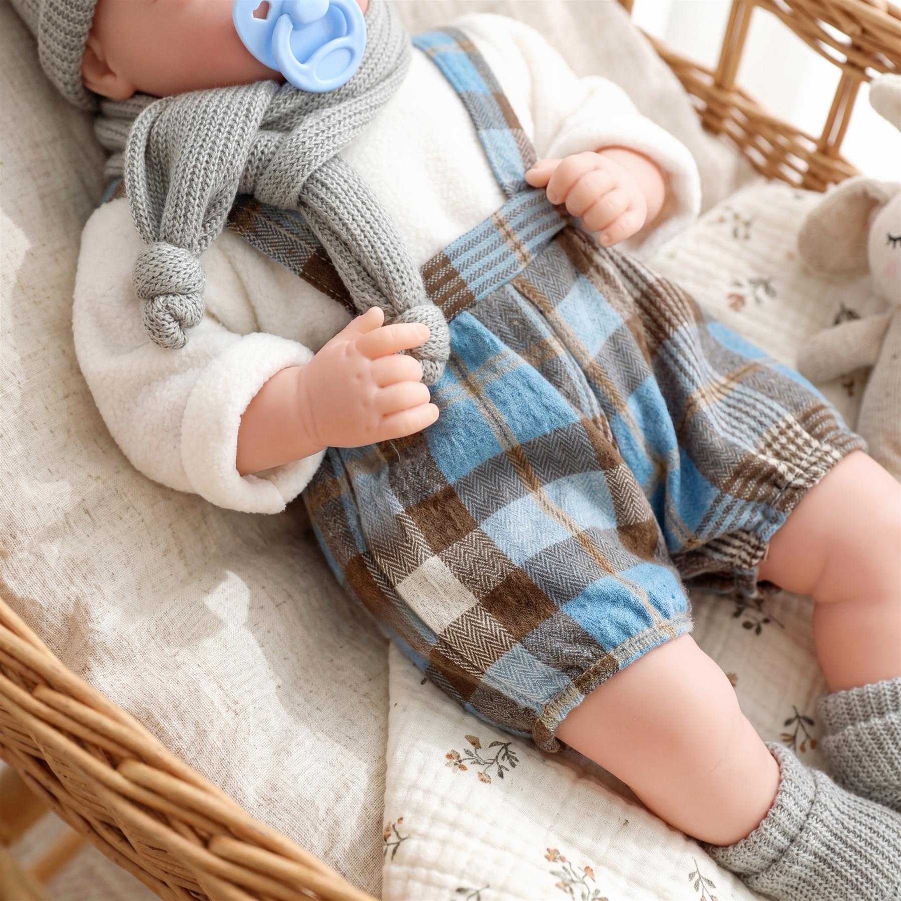 BiBi Baby Doll - Blue Tartan (45 cm / 18")