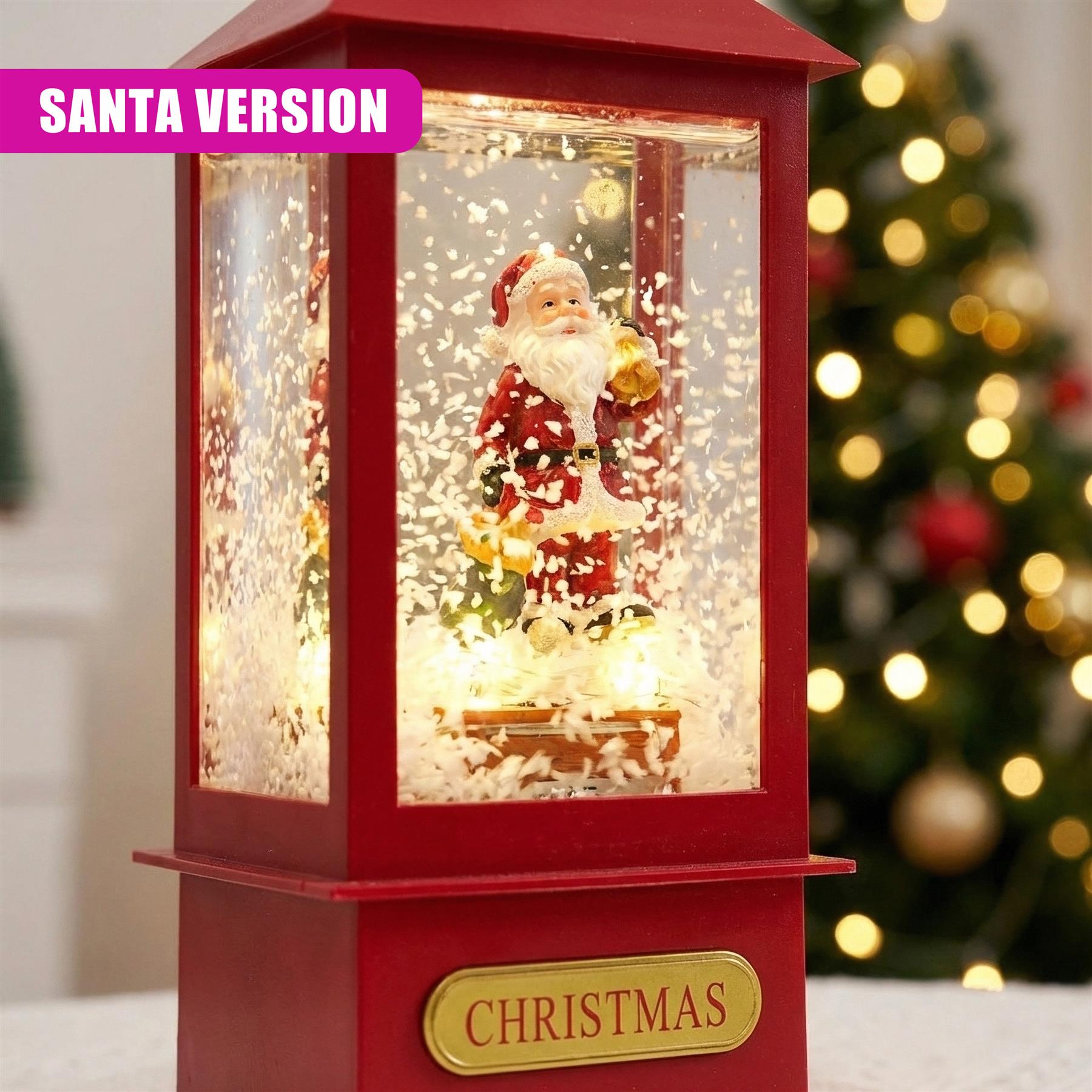 Christmas Lantern With 8 Songs, Light and Snow