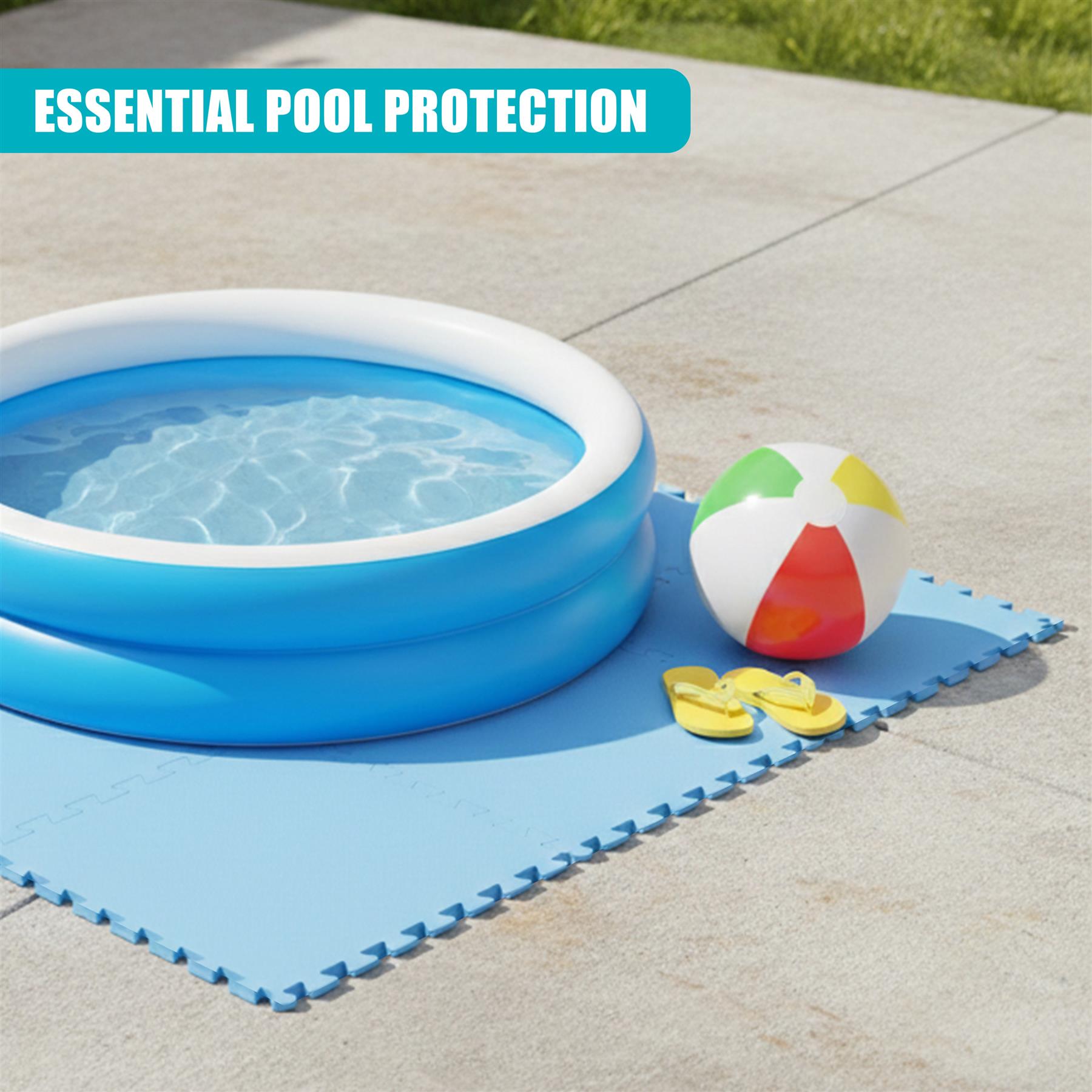 Swimming Pool Floor Mats, 9 Pieces
