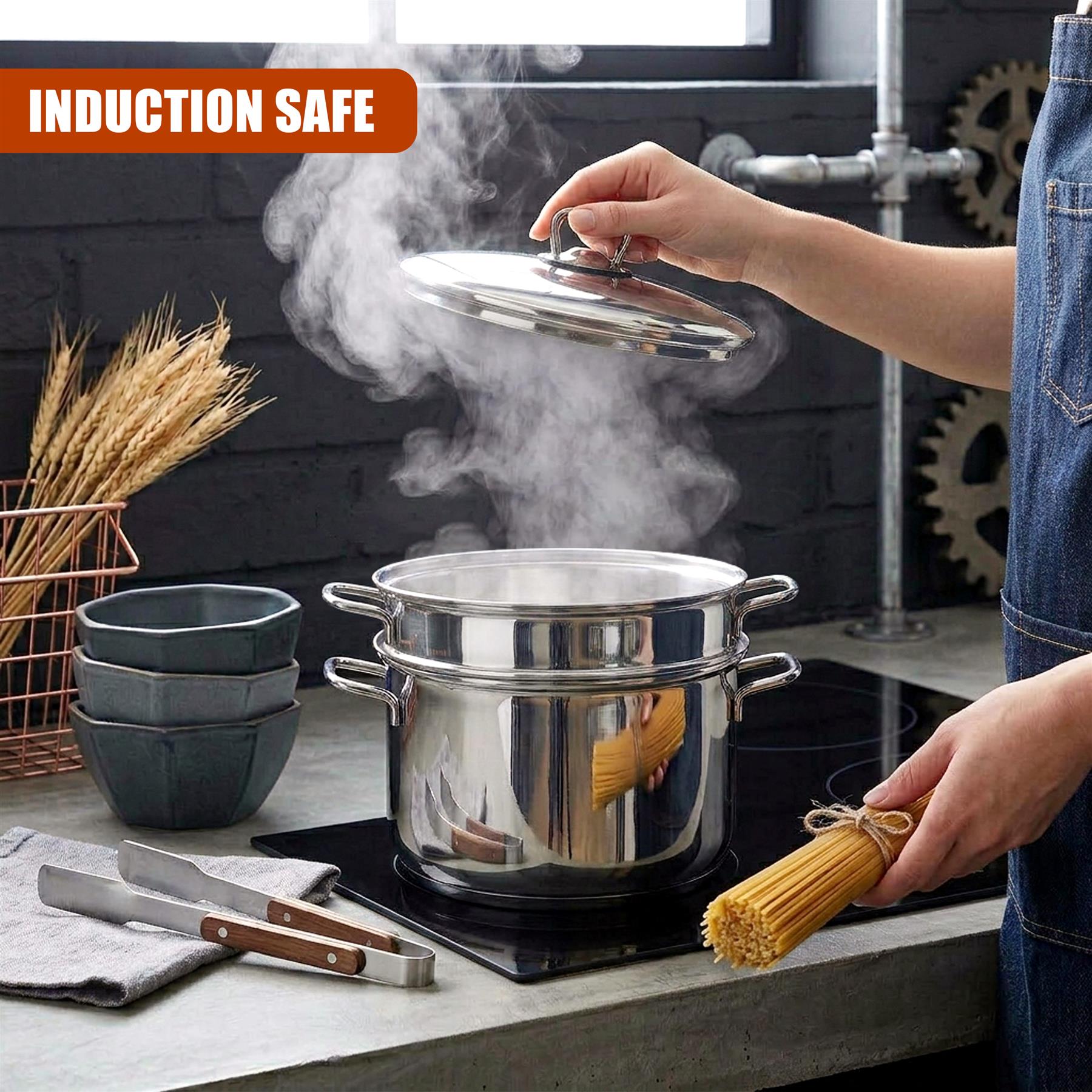 Stainless Steel Spaghetti Pasta Pot