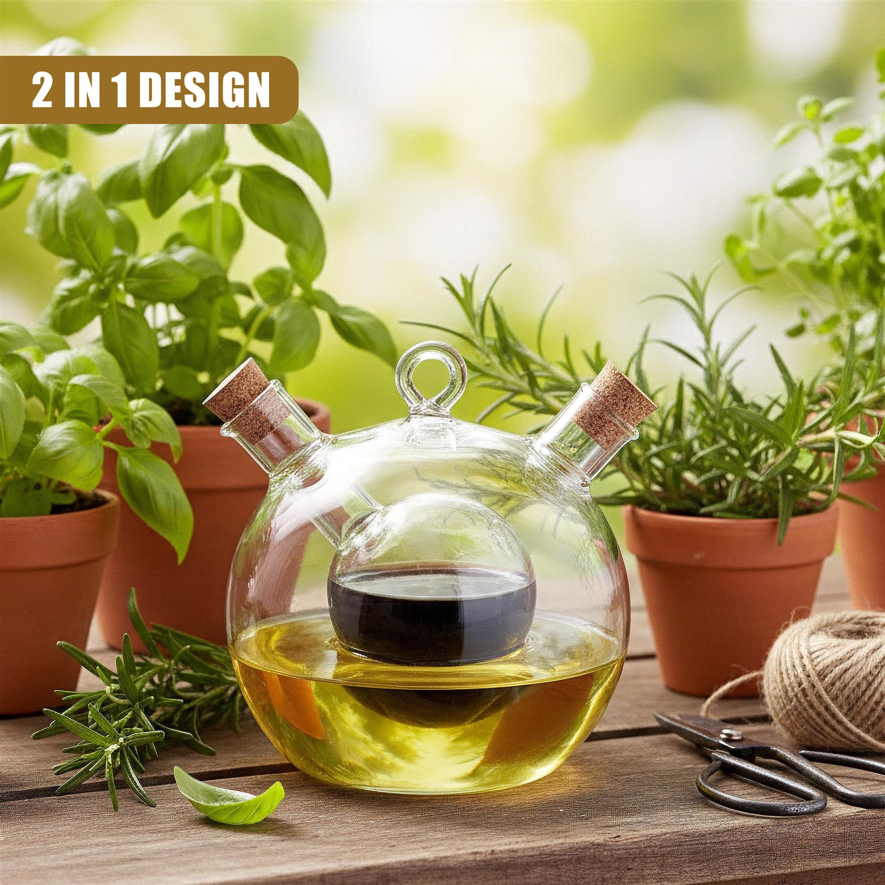 2 in 1 Oil Dispenser Bottle