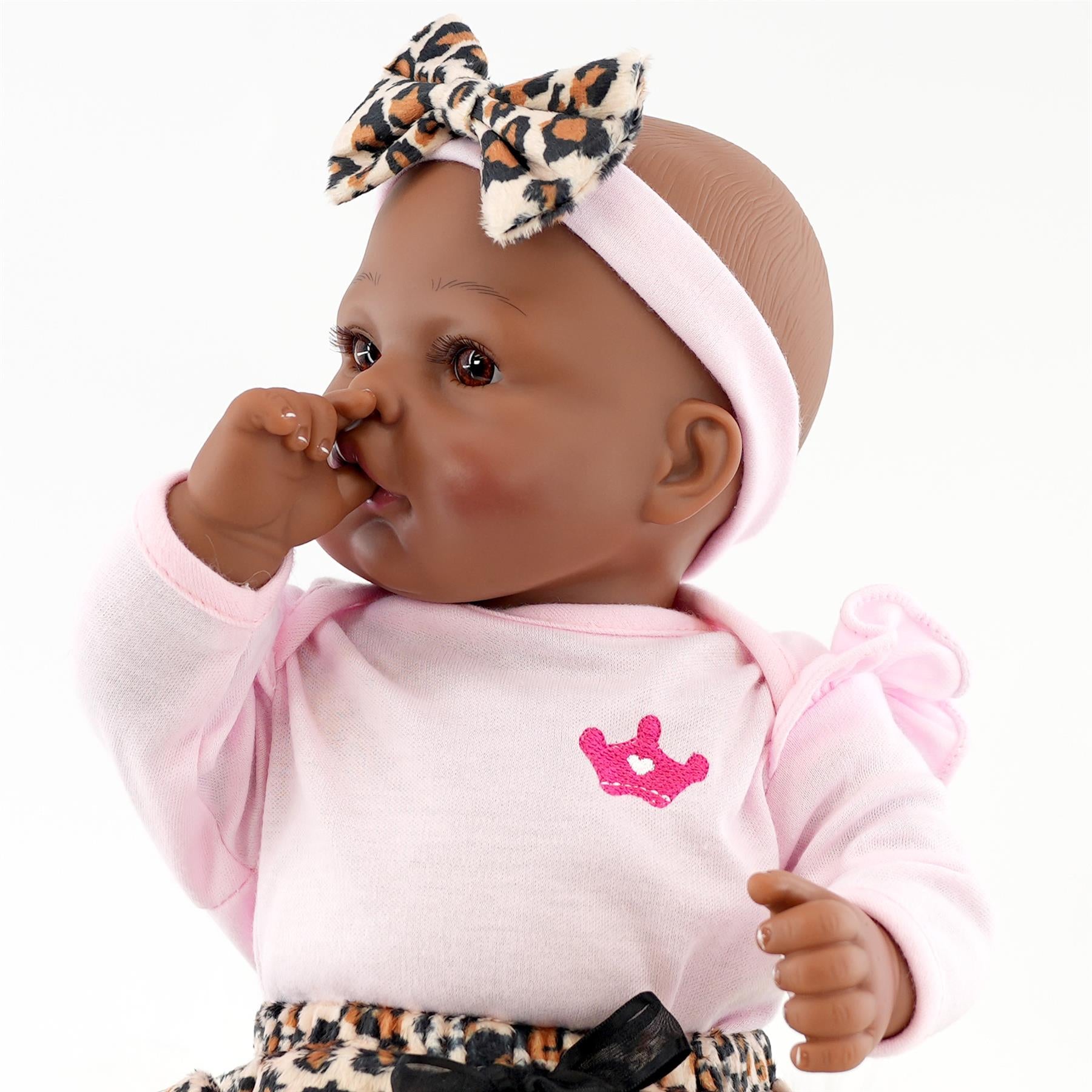 BiBi Black Doll Reborn Girl "Iris" (43 cm / 17") by BiBi Doll - The Magic Toy Shop