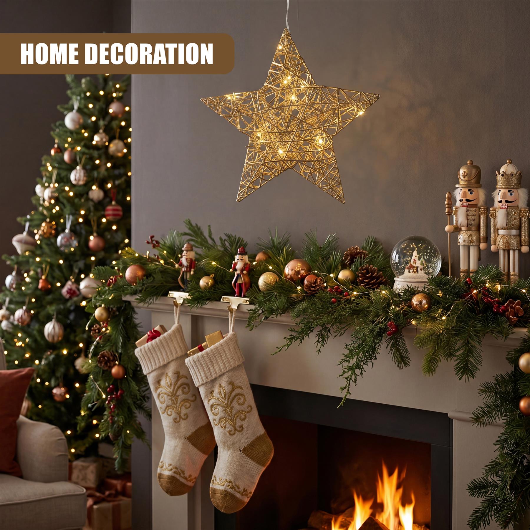 Hanging LED Christmas Star