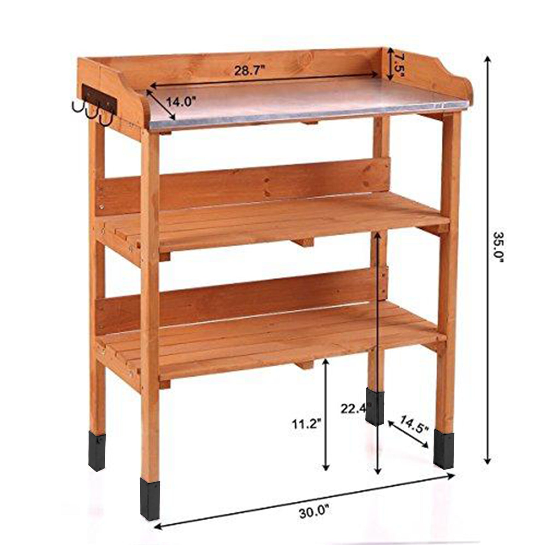 GEEZY Wooden Practical Planting Table