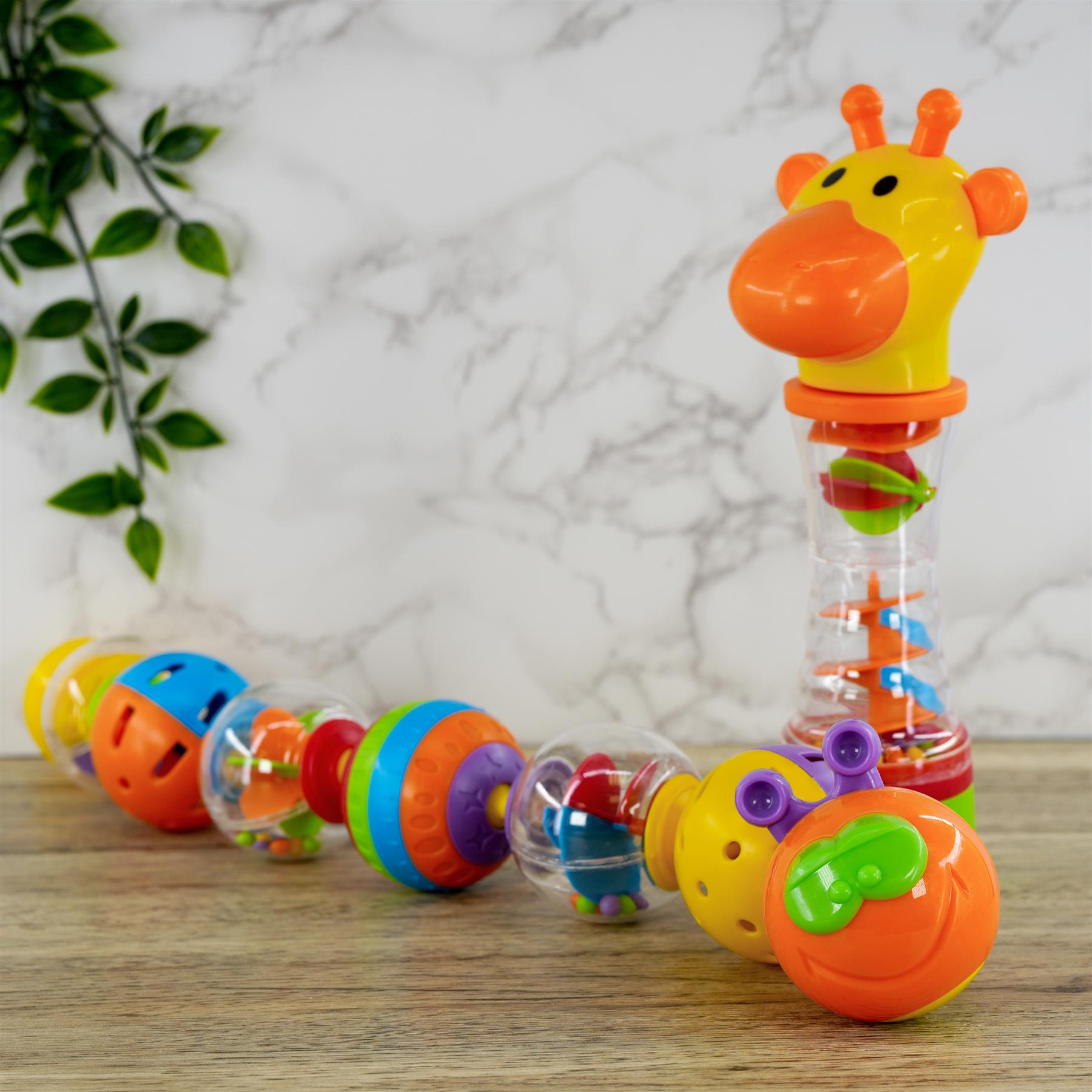 The Magic Toy Shop Spin & Roll Gift Set with Fun Activates & Sound rolling spinning caterpillar