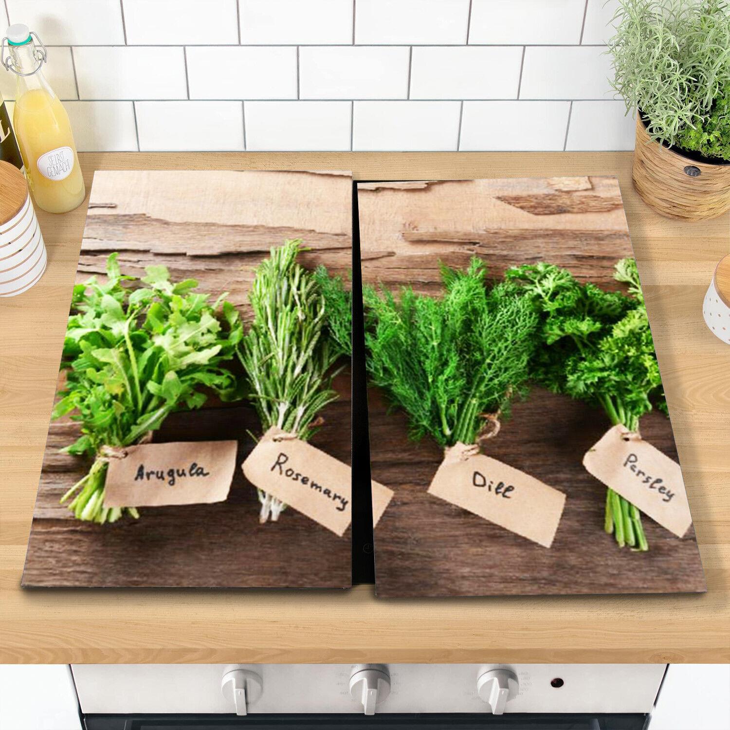 Glass Cutting Boards with Herbs Design by Geezy - The Magic Toy Shop