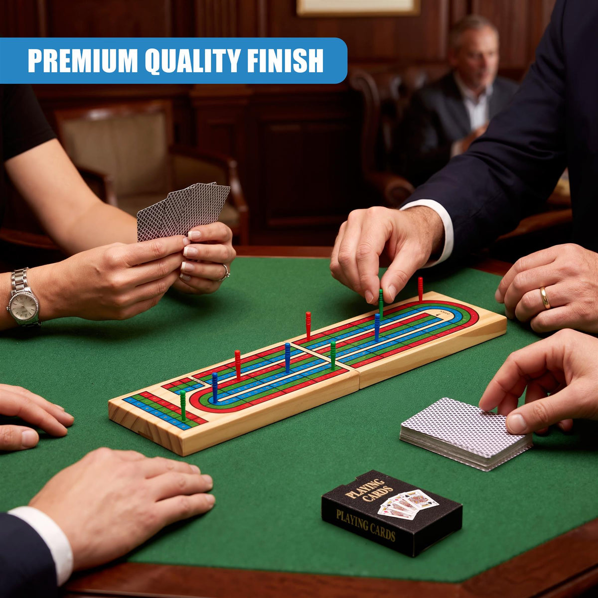 Wooden Cribbage Board Game