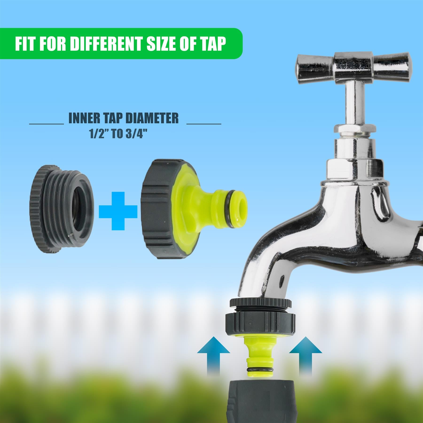1/2" to 3/4" Garden Hose Adapter - The Magic Toy Shop