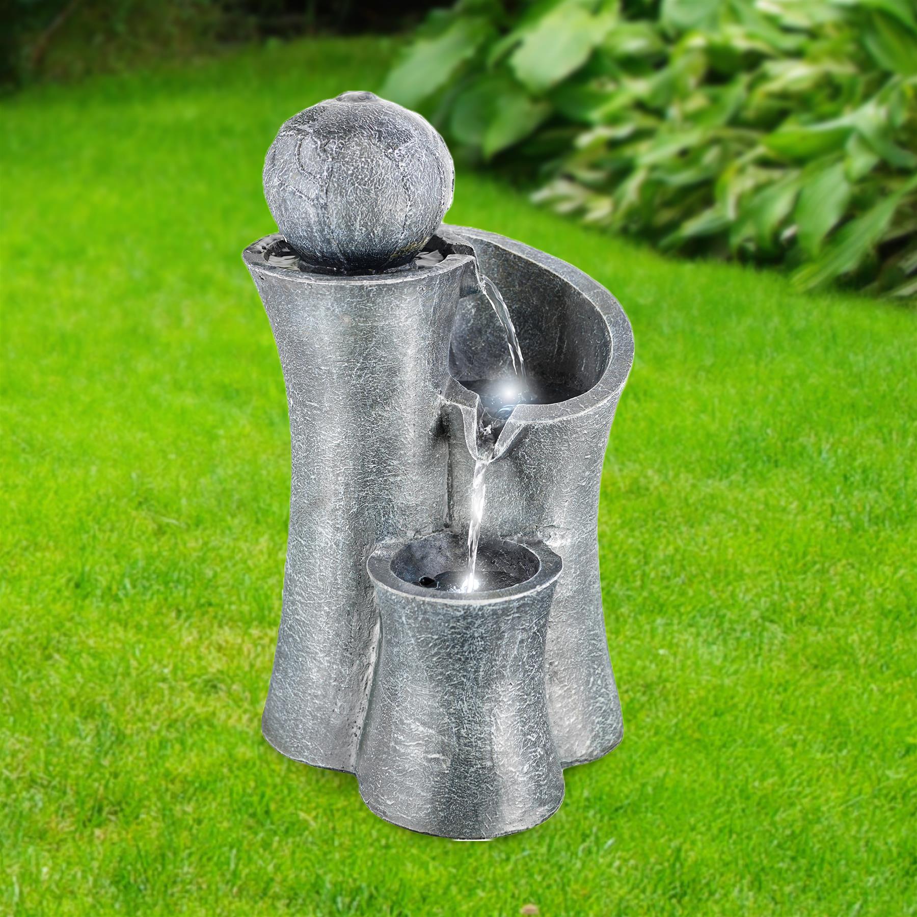 Ball on Top Water Feature Outdoor With LED by GEEZY - The Magic Toy Shop