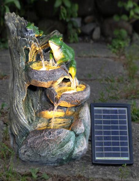 Solar Frog Fountain by GEEZY - The Magic Toy Shop