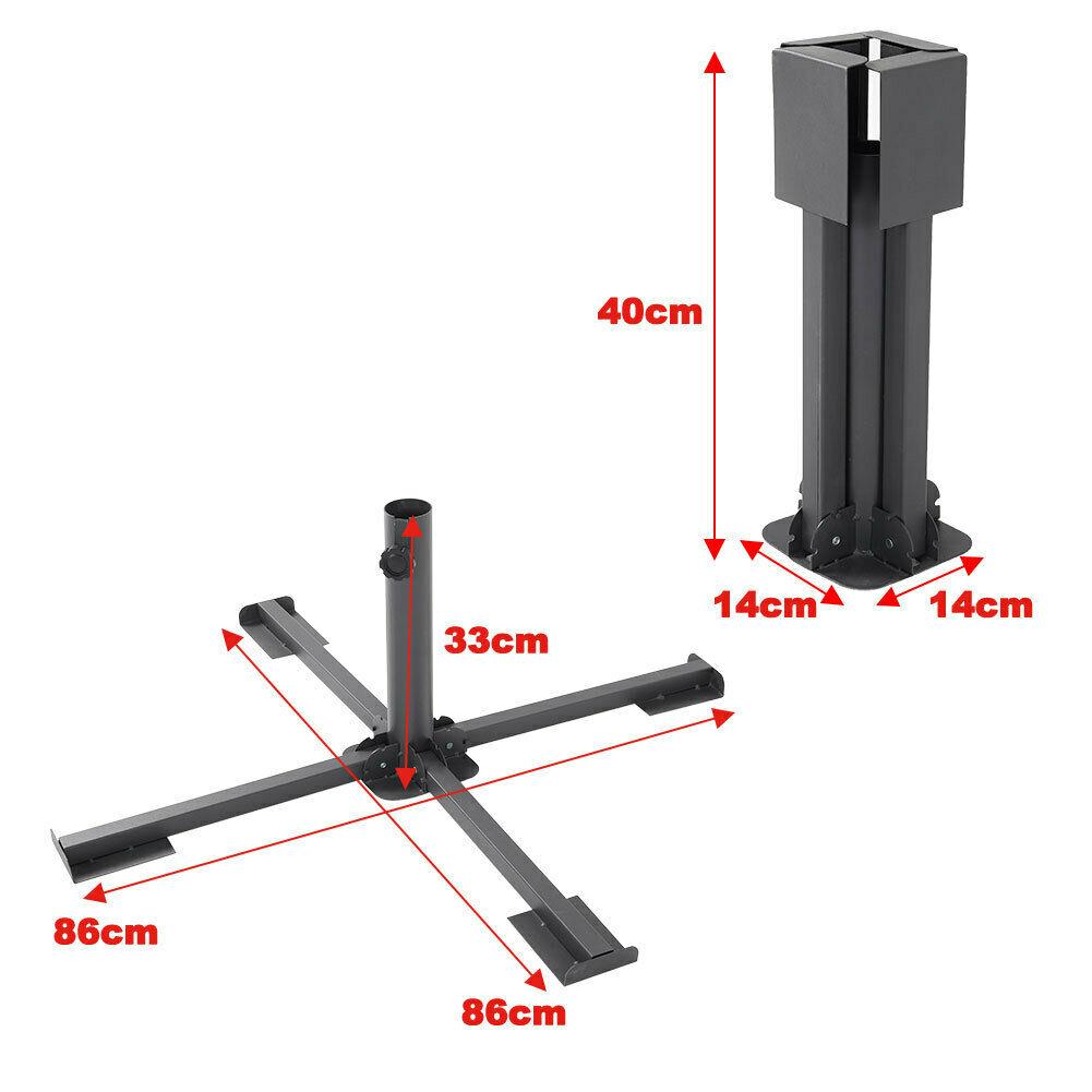 Metal Foldable Parasol Base