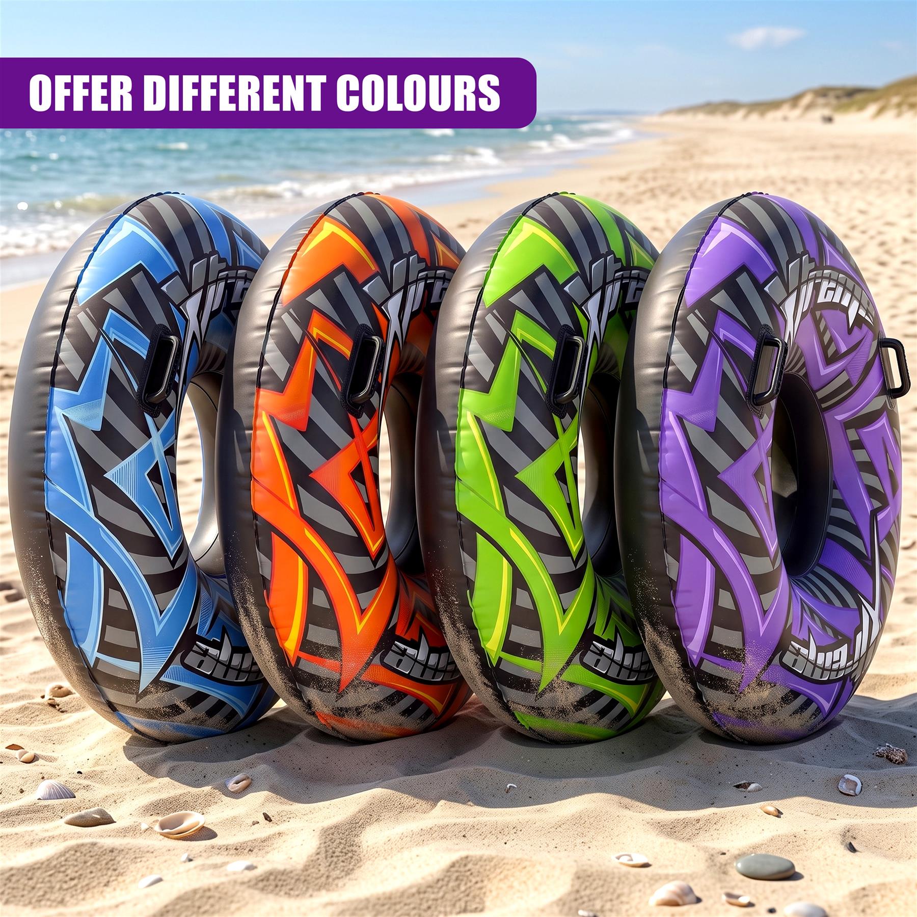 Inflatable Pool Ring 47" - Orange