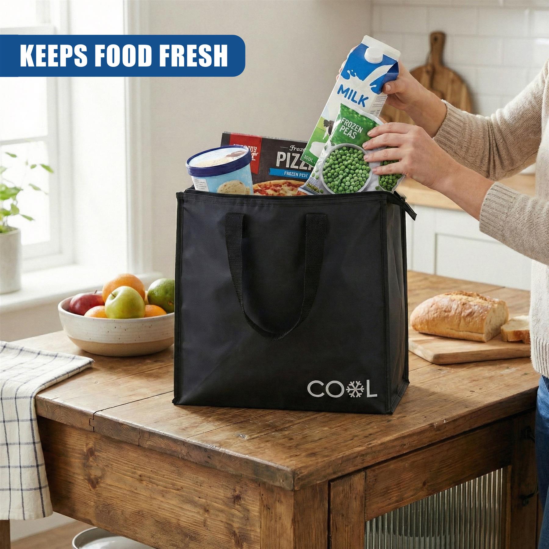 Insulated Grocery Shopping Bag 20L