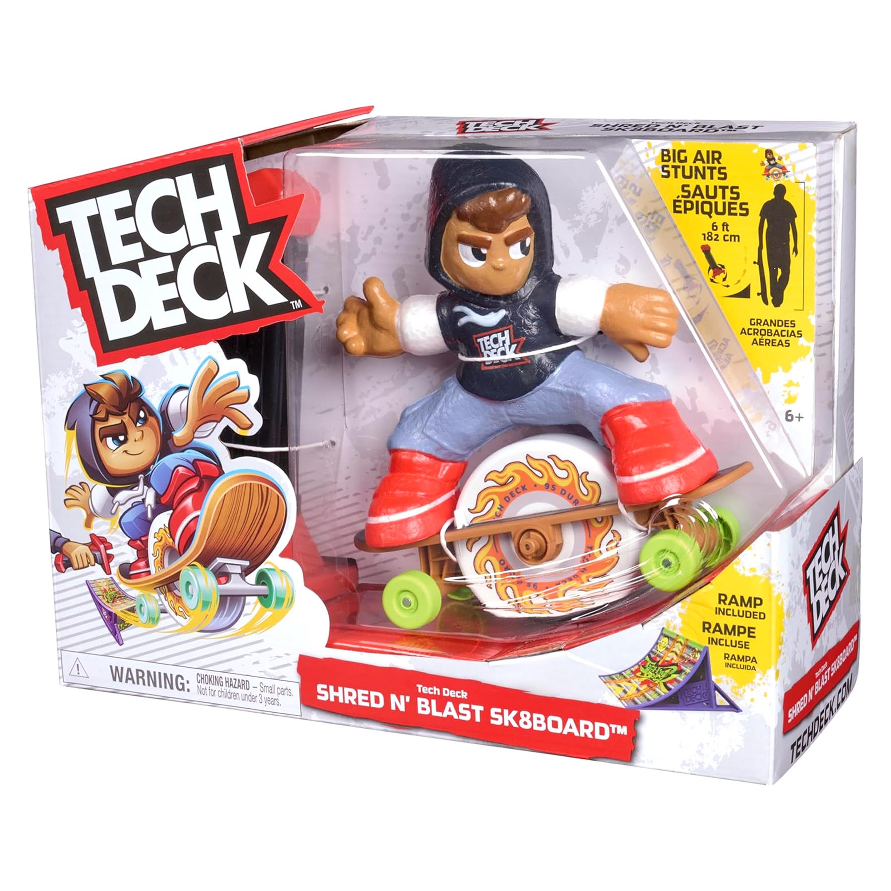 Tech Deck Shred N' Blast Motorised Skateboard & Ramp Set