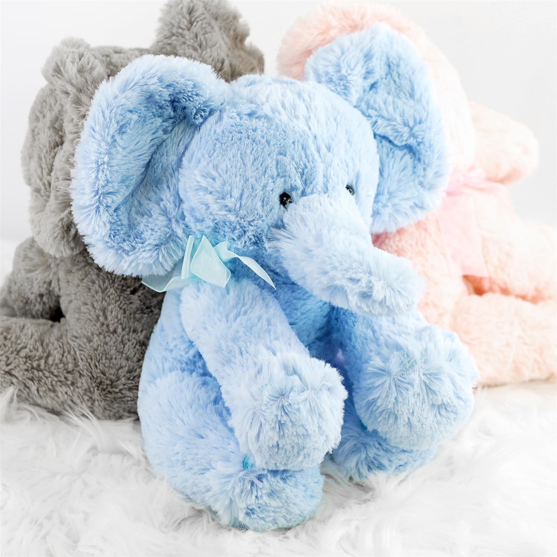 Blue Plush Elephant Soft Toys