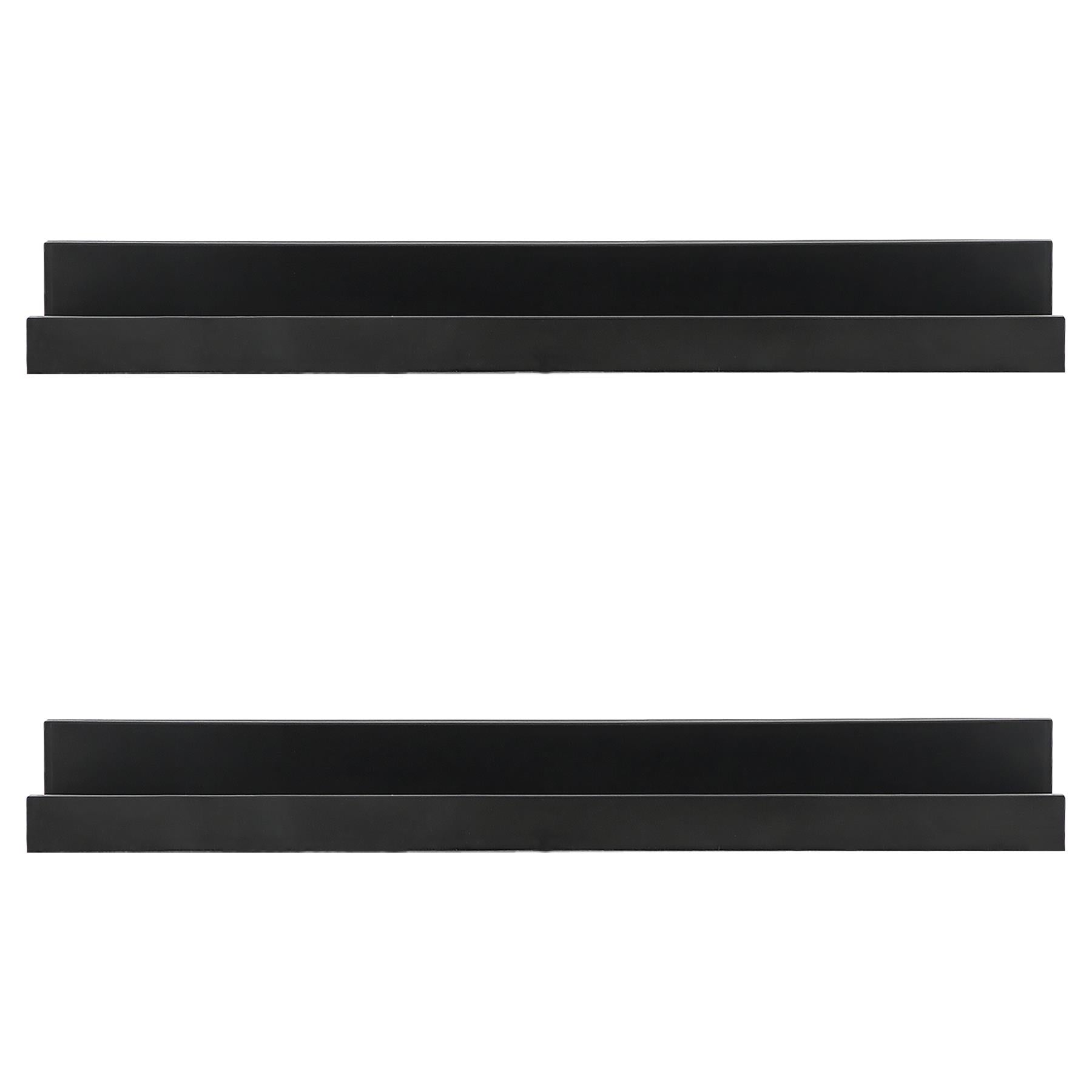 GEEZY Black Shelf 45 cm Pack 2