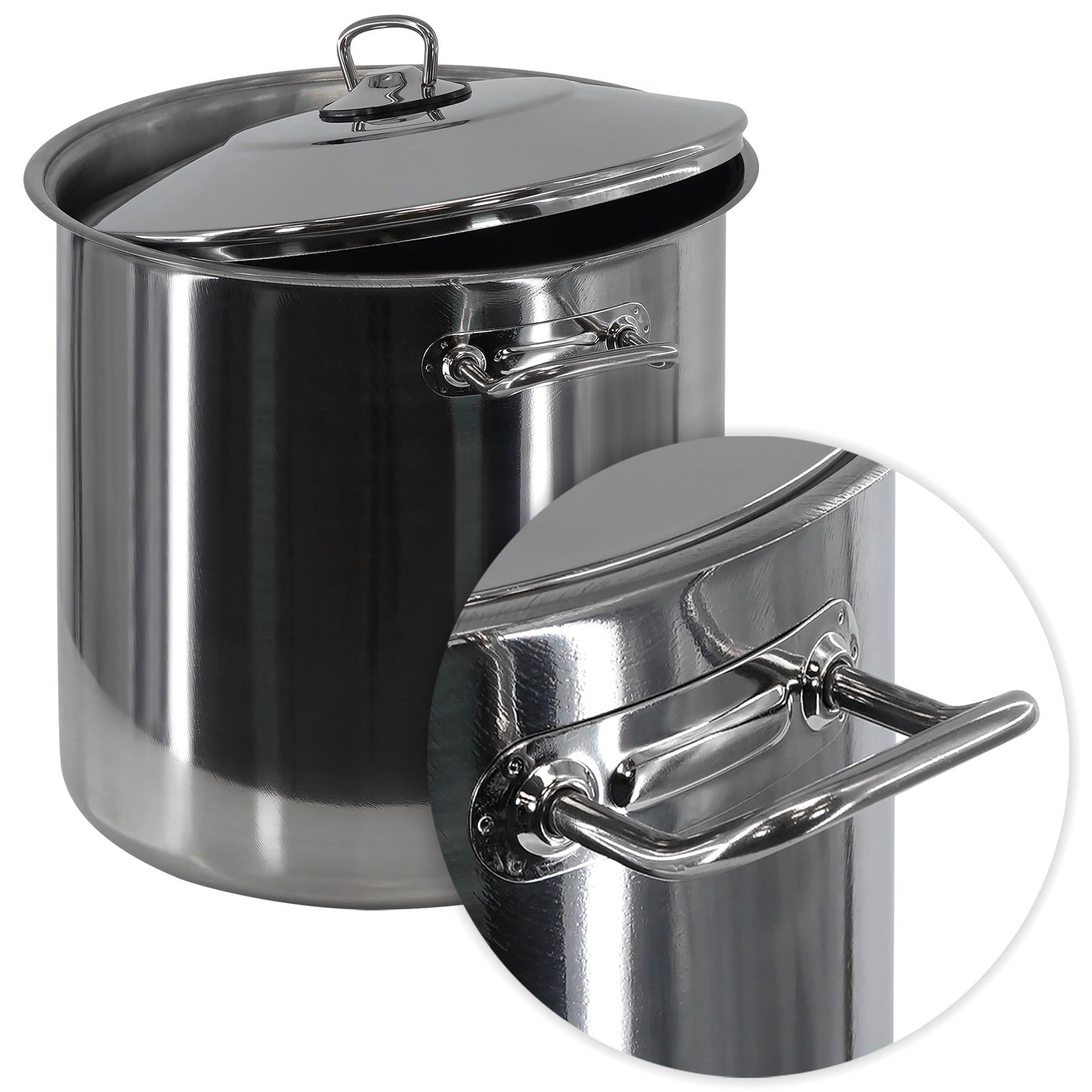 GEEZY Arian Gastro Stock Pot - 21 Litre