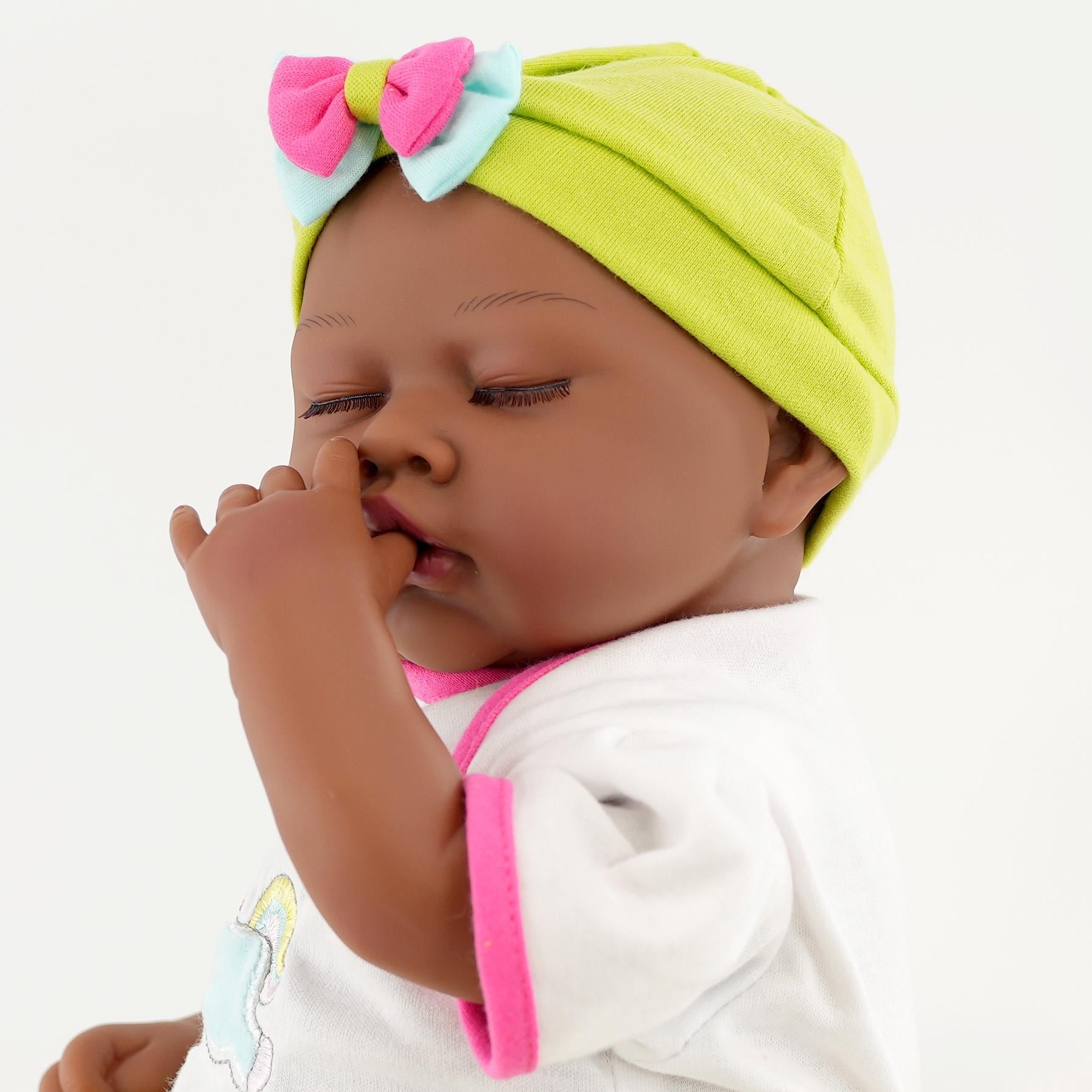 BiBi Black Doll Reborn Ethnic Sleeping Girl "Fay" (50 cm / 20") by BiBi Doll - The Magic Toy Shop