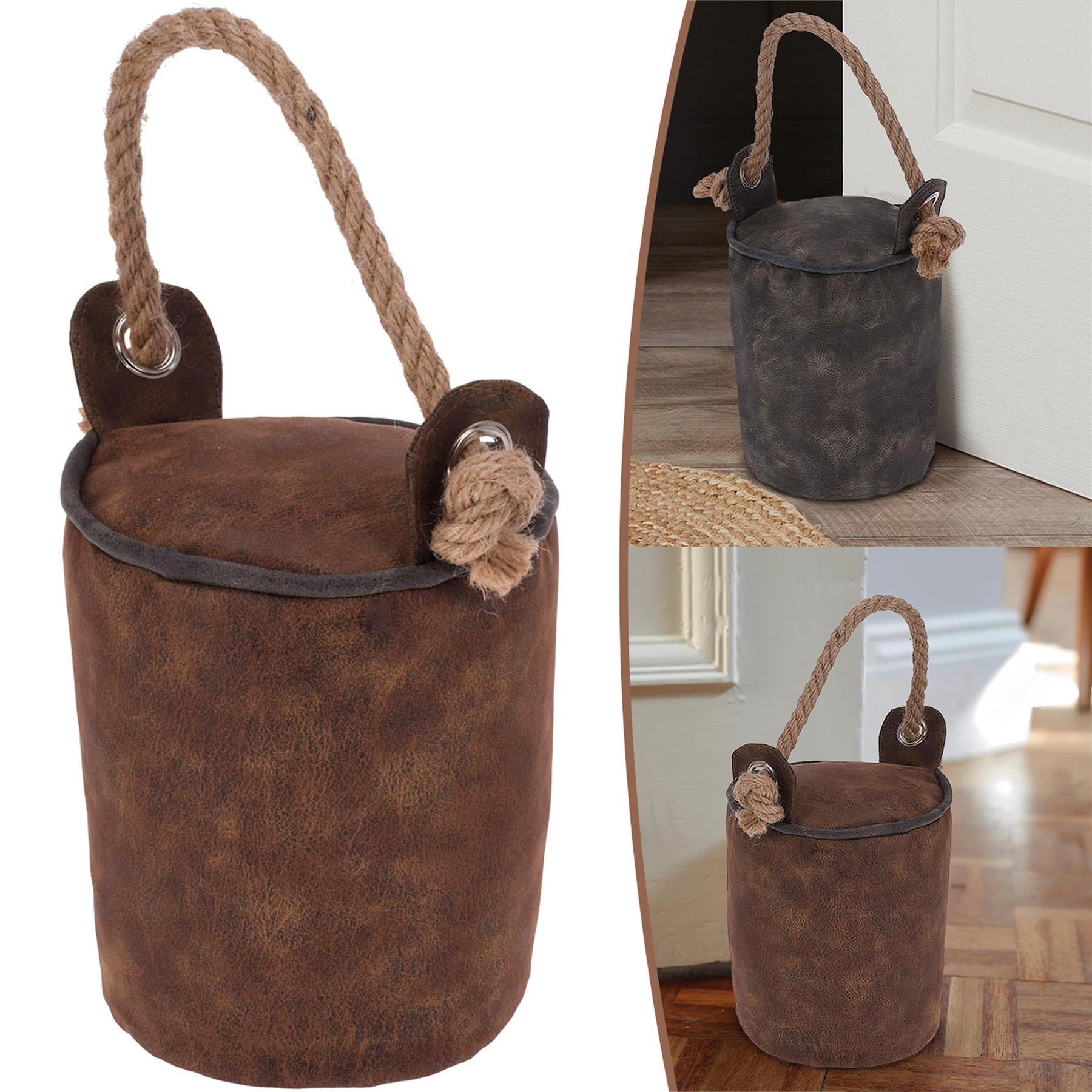 Faux Leather Door Stop