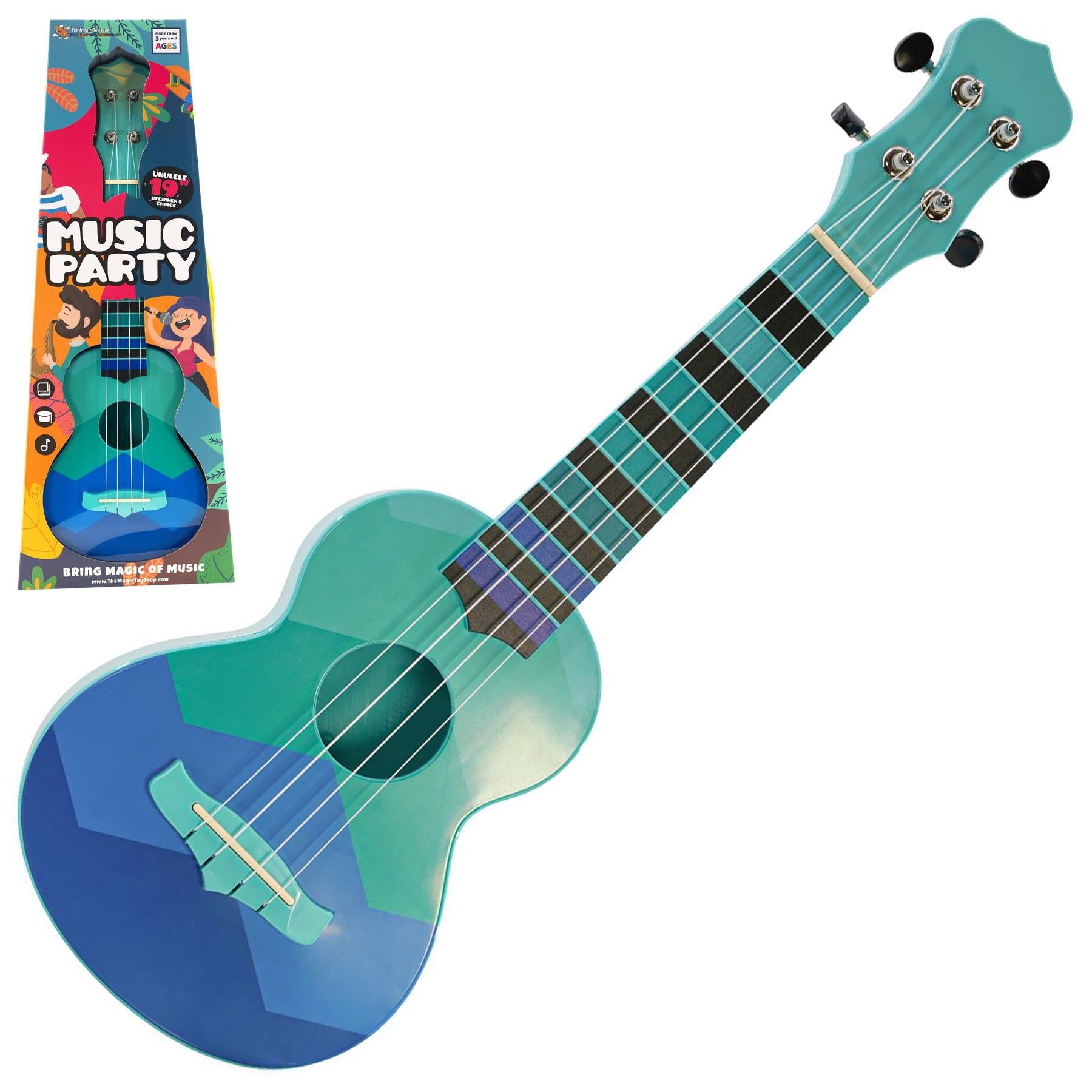 The Magic Toy Shop Ukulele 4 Strings Blue Musical Instrument