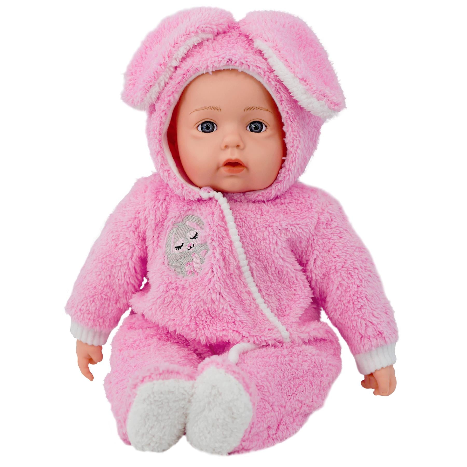 20” Bibi Girl Doll In Baby Pink Jumpsuit by BiBi Doll - The Magic Toy Shop