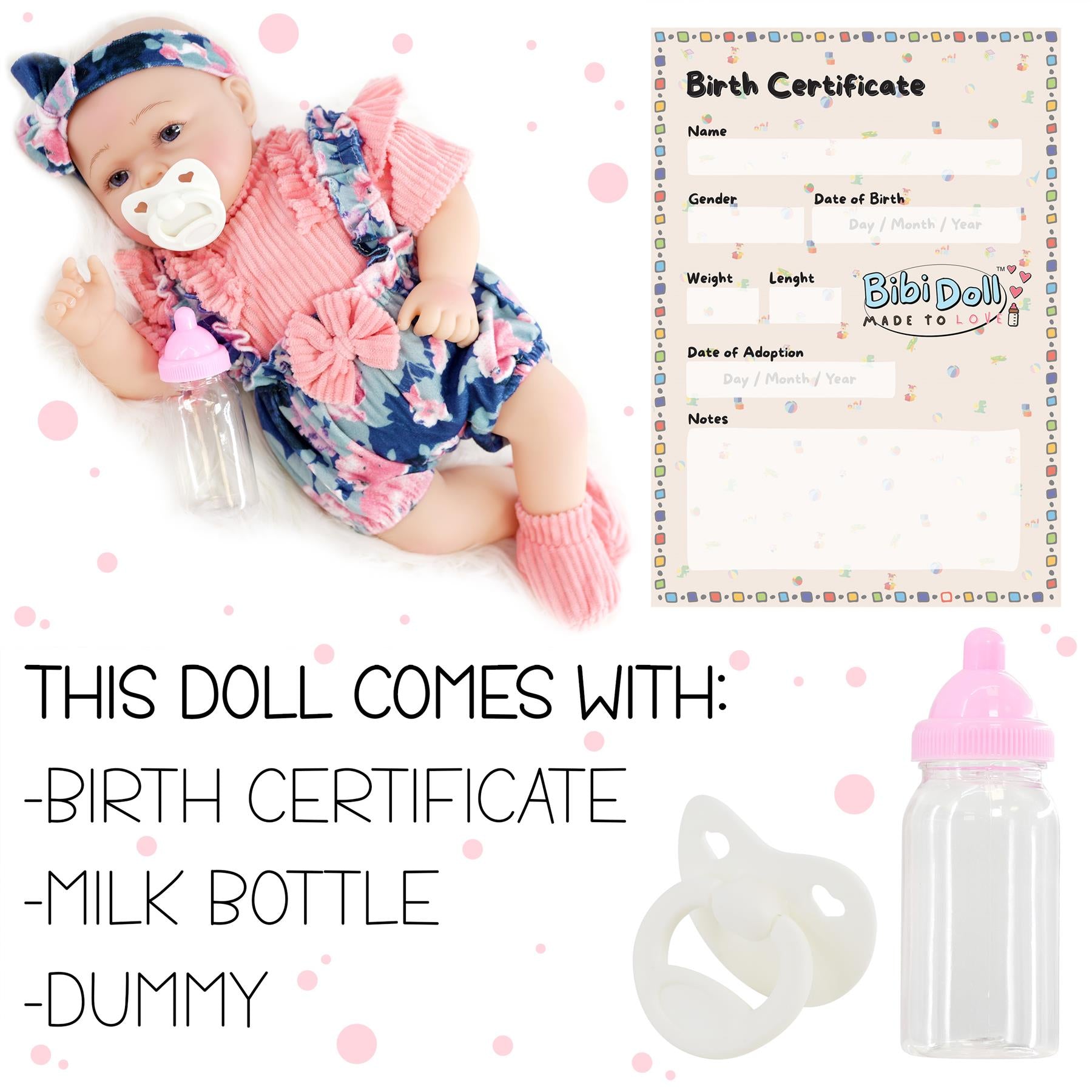 BiBi Reborn Awake Girl "Sweet Pea" (43 cm / 17") by BiBi Doll - The Magic Toy Shop
