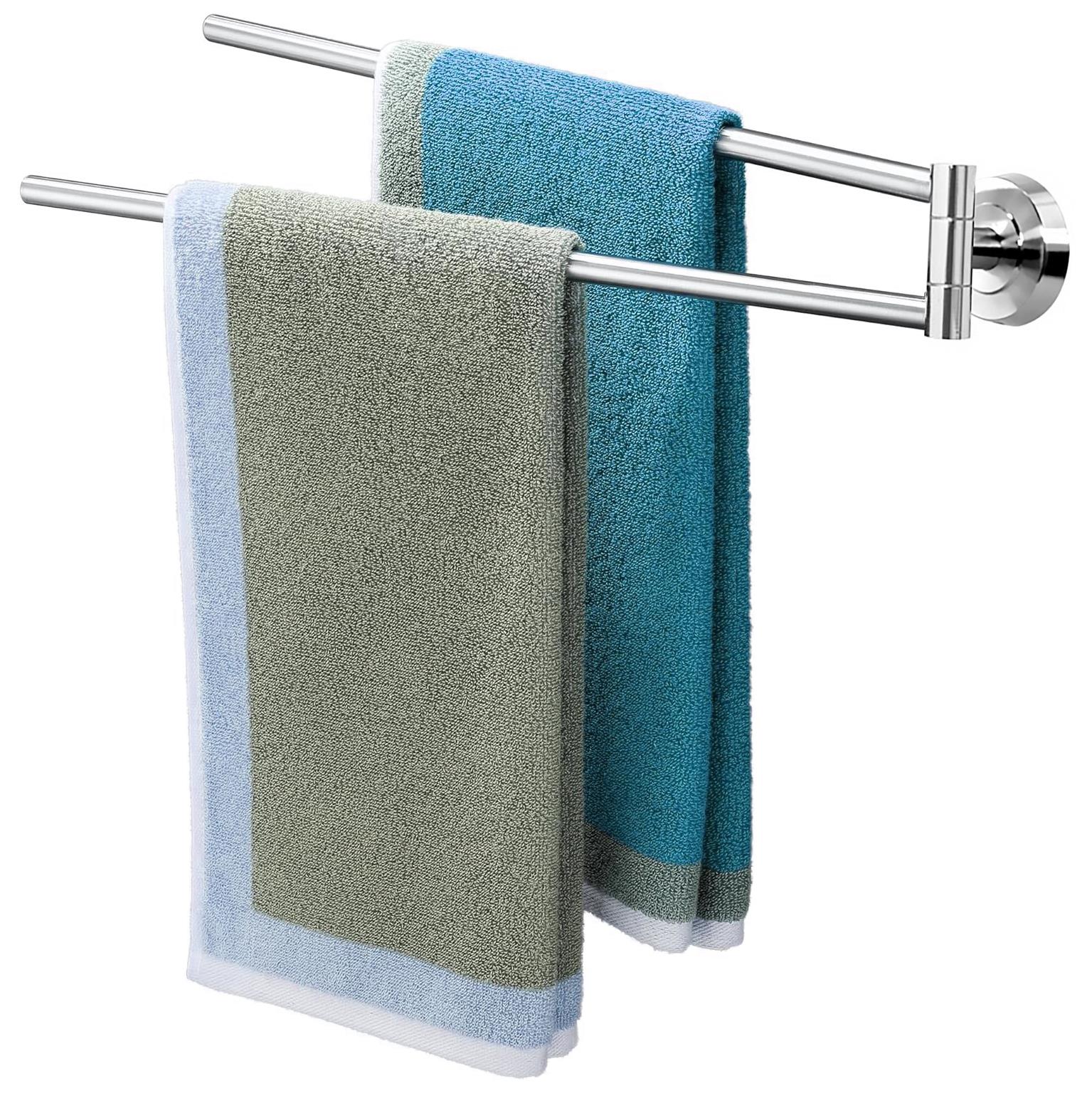 Geezy Towel Rail Double Swivel Wall Mounted 50cm