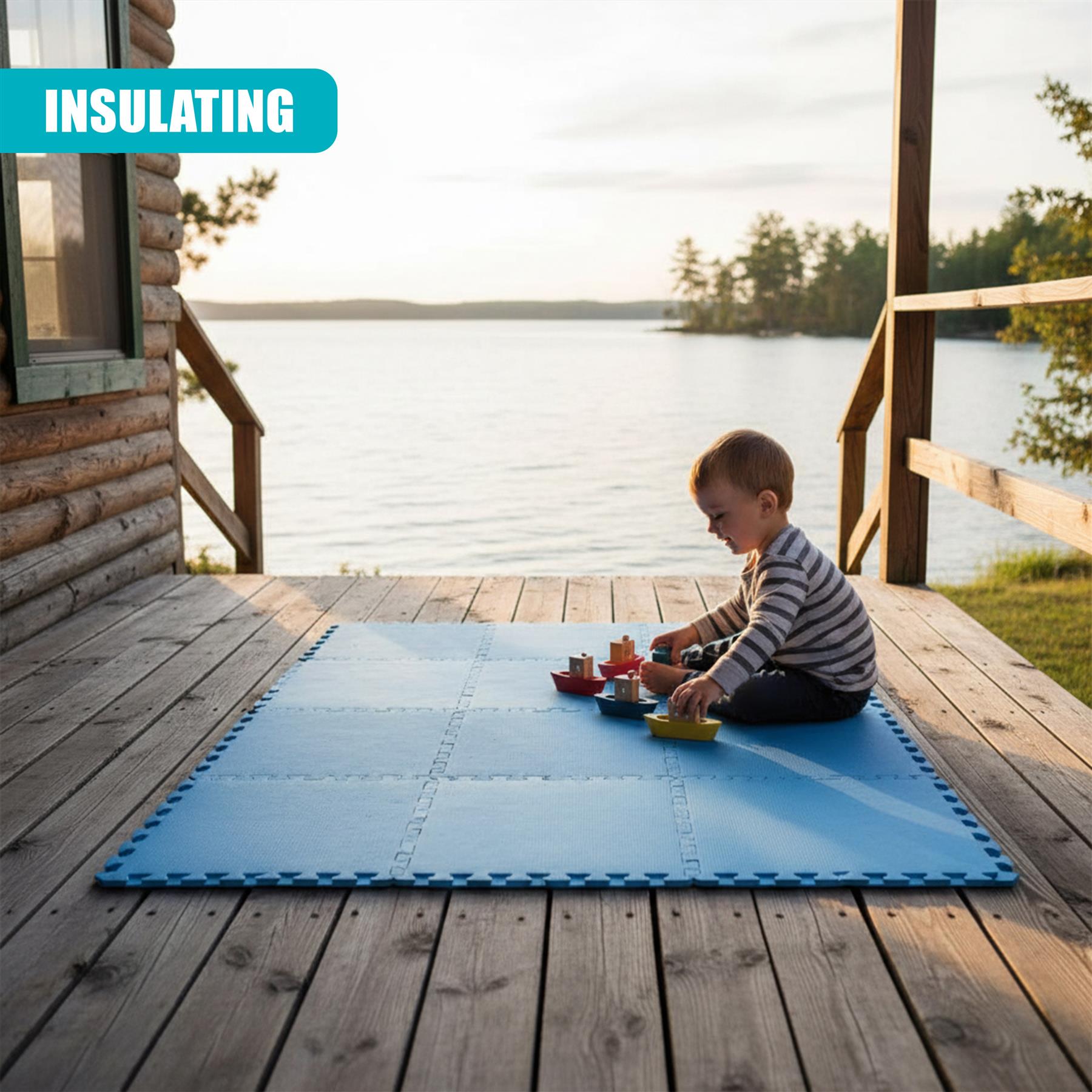 Swimming Pool Floor Mats, 9 Pieces