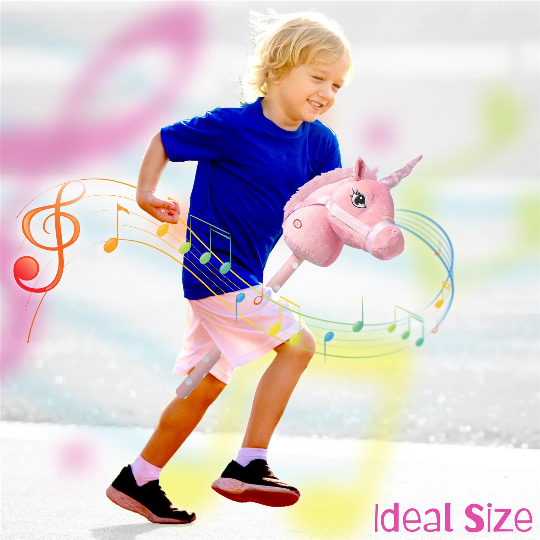 Unicorn Hobby Horse - Pink