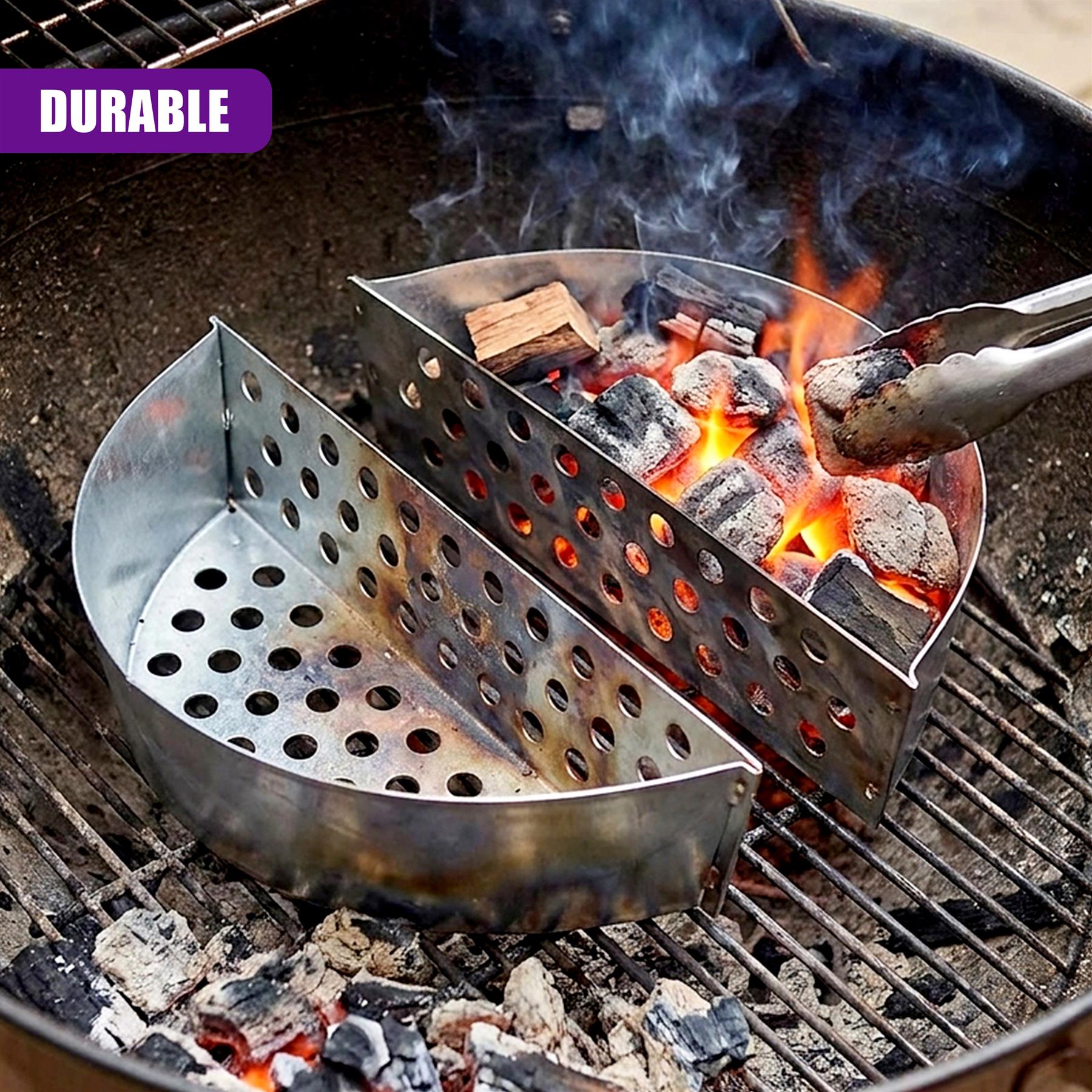 Pack of 2 Charcoal Baskets