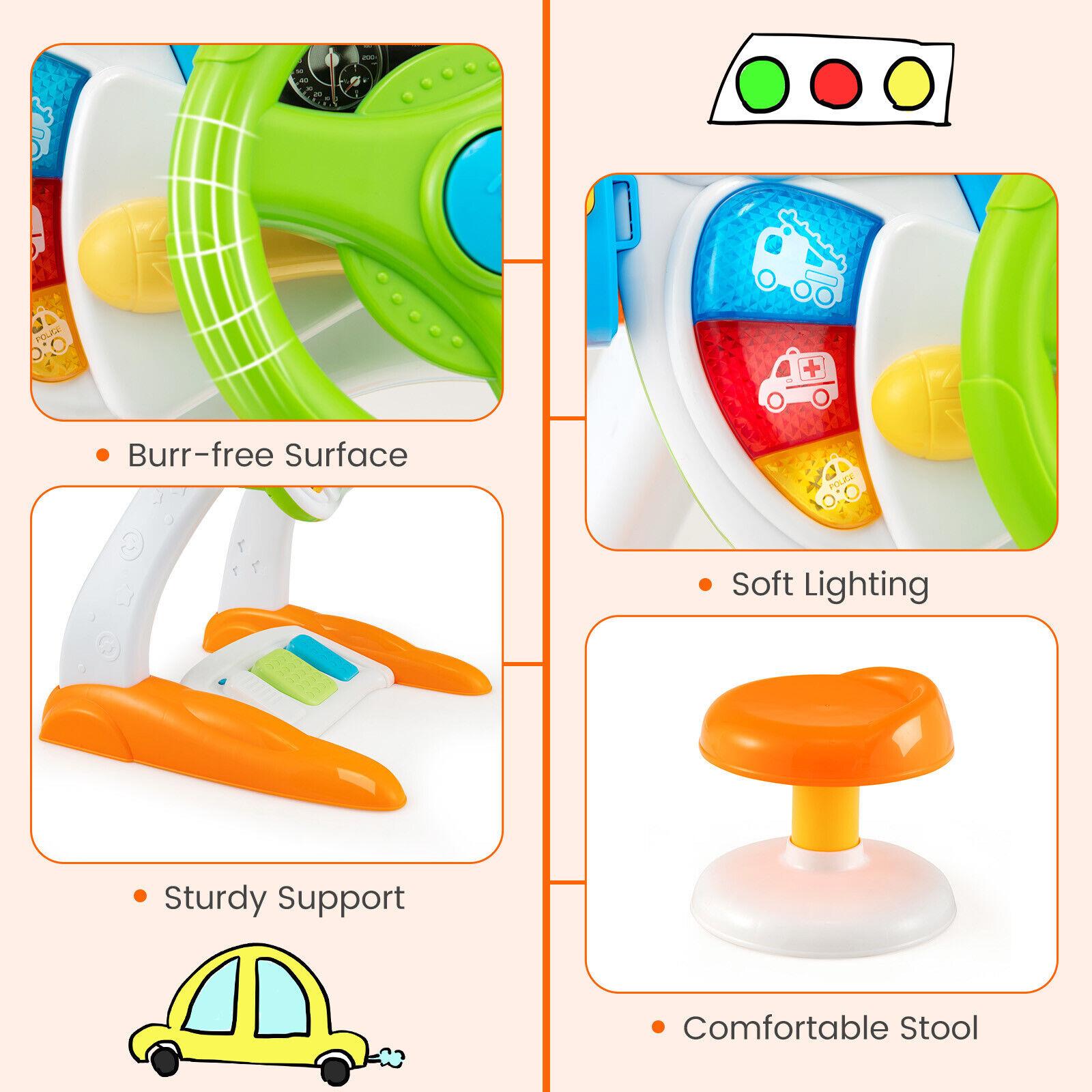 Freestanding Electronic Steering Wheel Driving Simulator Toy by The Magic Toy Shop - The Magic Toy Shop