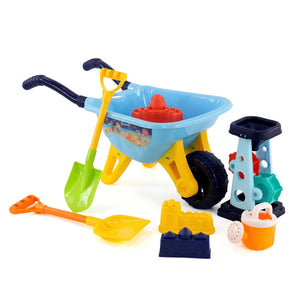 Children Sand and Water Beach Toys Mill, Wheelbarrow Accessories Playset - The Magic Toy Shop