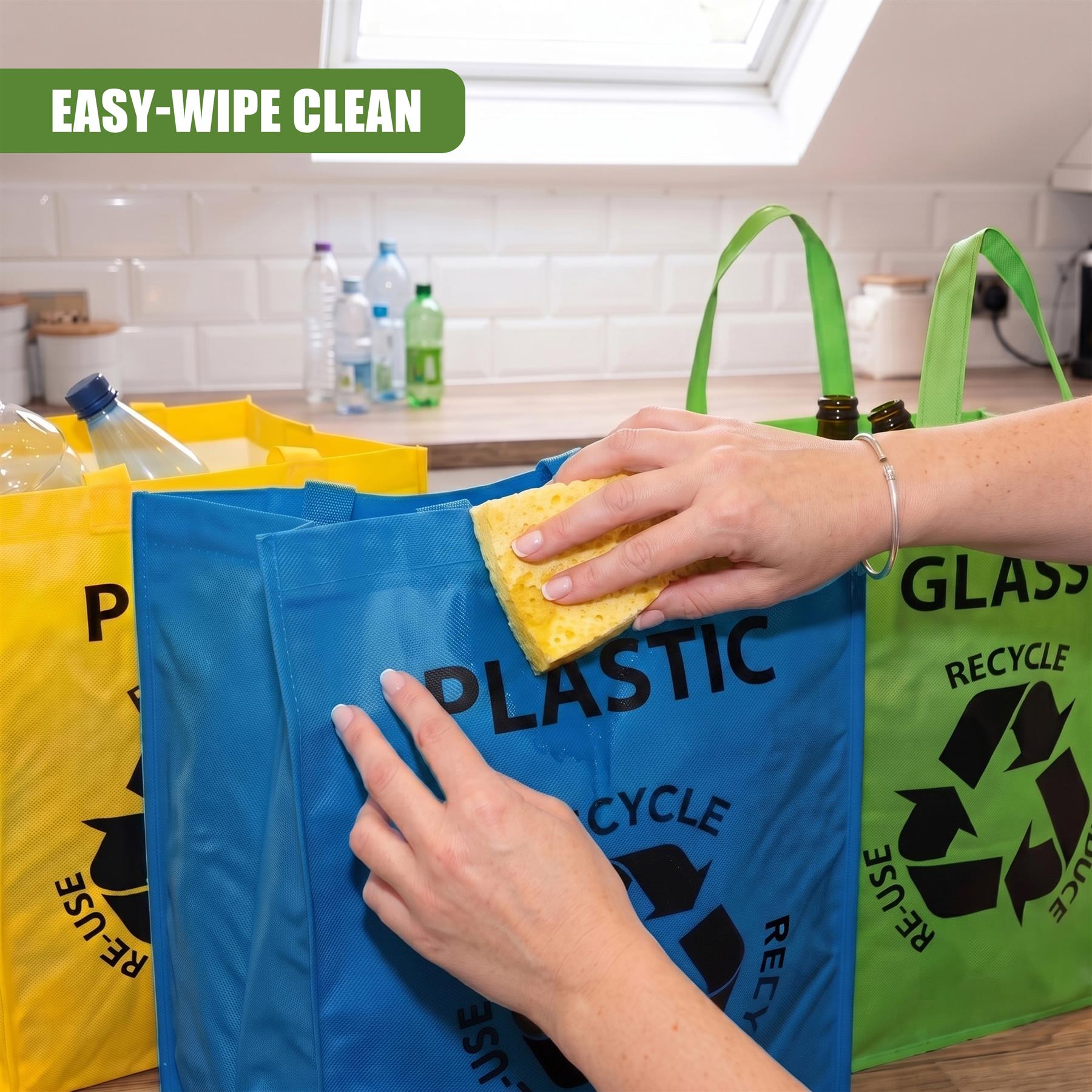 Set of 3 Reusable Recycle Bags