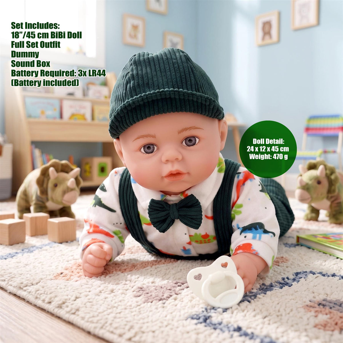 BiBi Baby Doll "Debonair" (45 cm / 18")