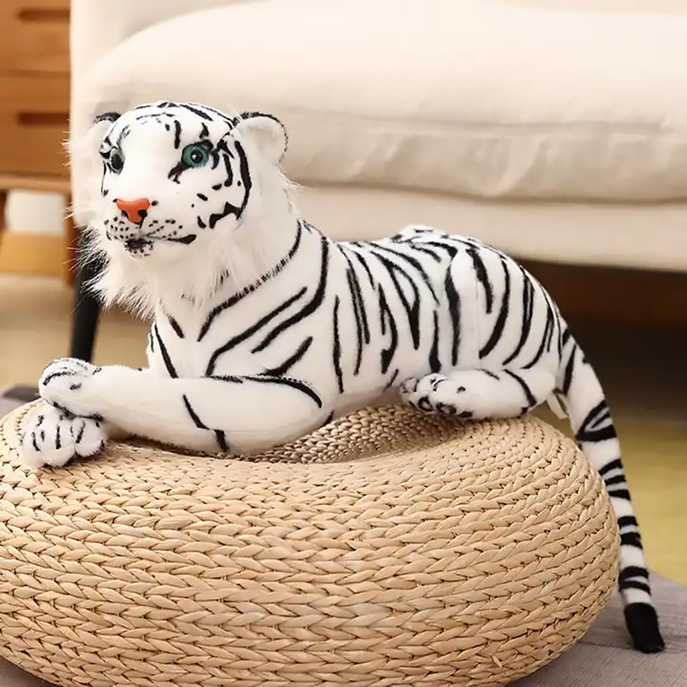 The Magic Toy Shop Small White Tiger Soft Plush Toy