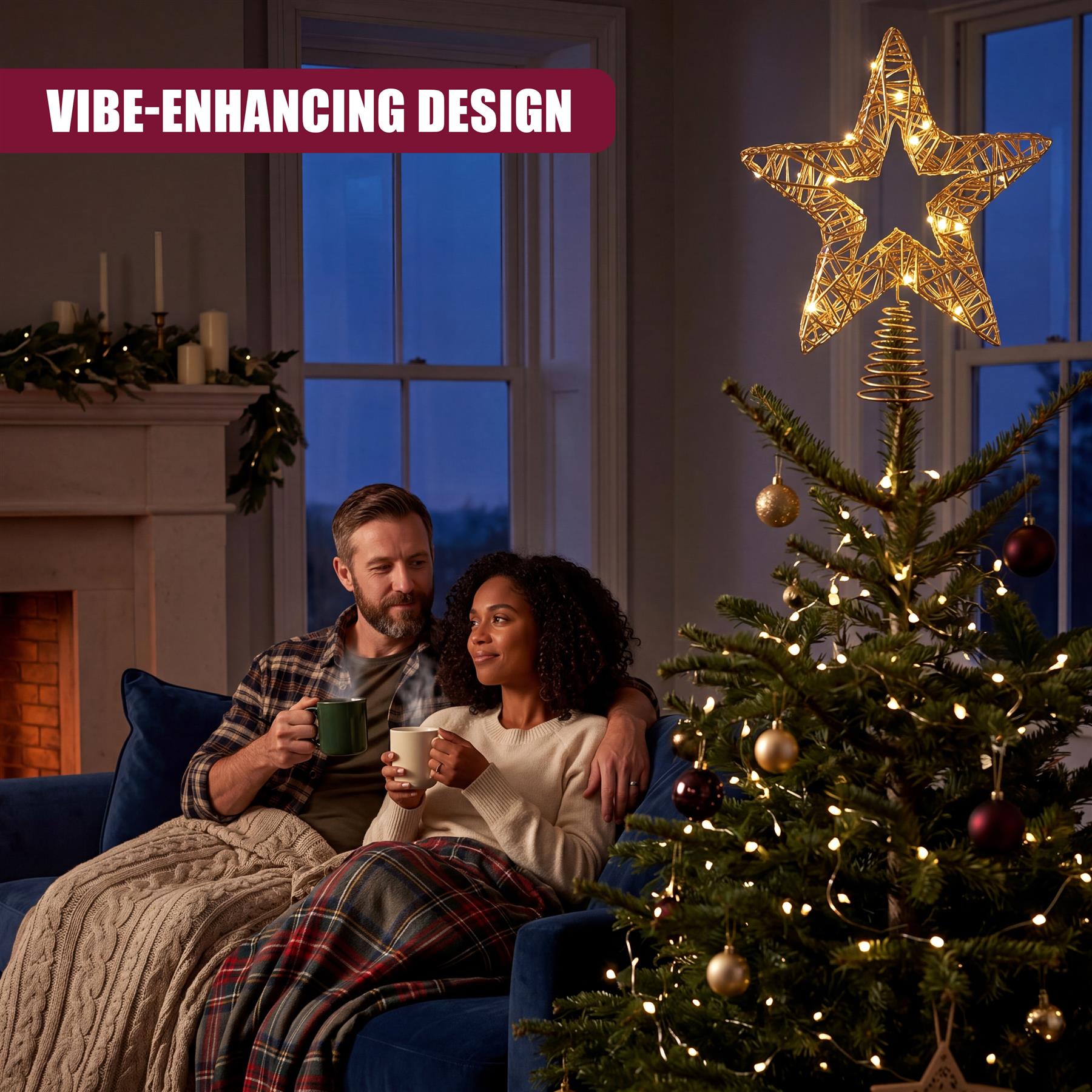 Christmas Star Tree Topper