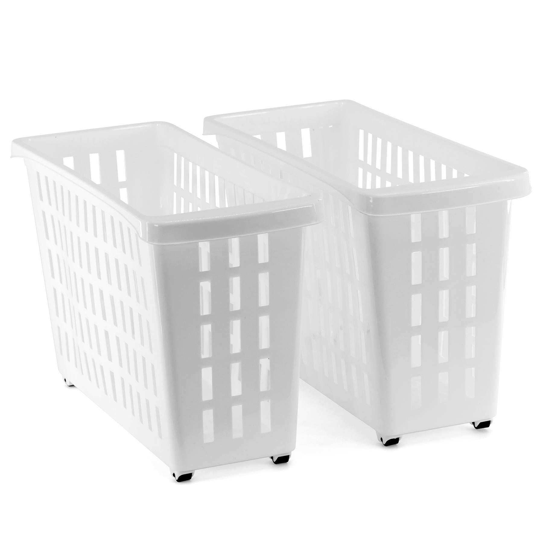 GEEZY Set of 2 Storage Basket with Wheels