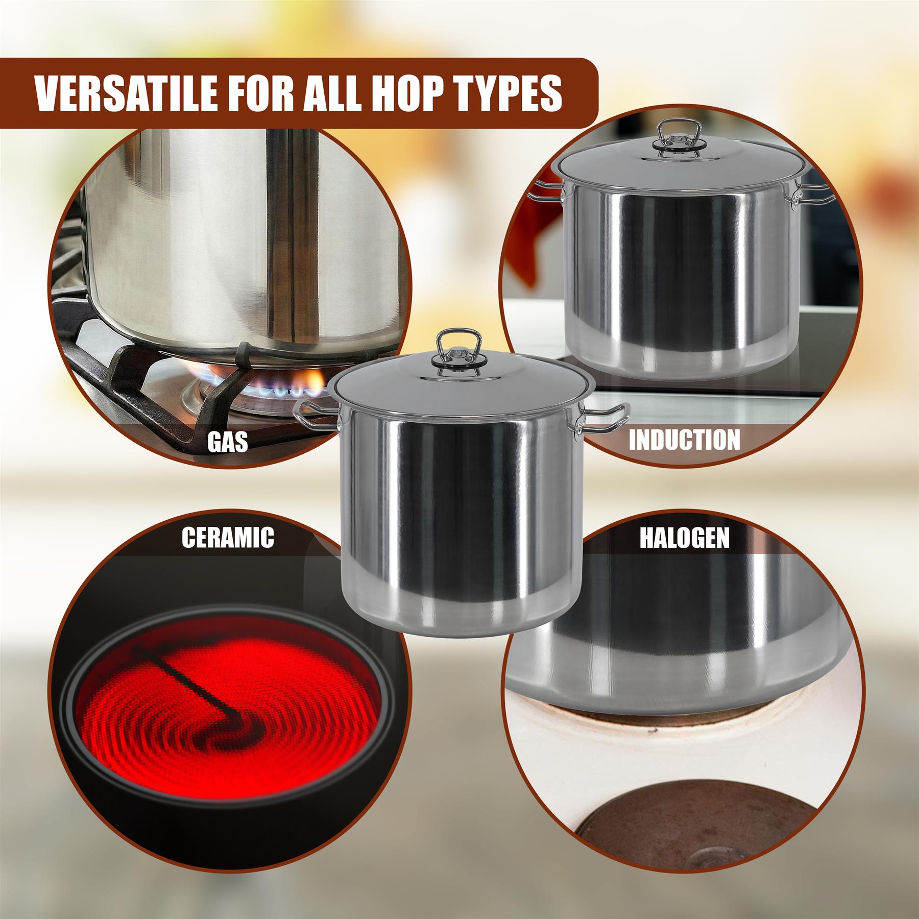 Arian Gastro Stock Pot - 17 L