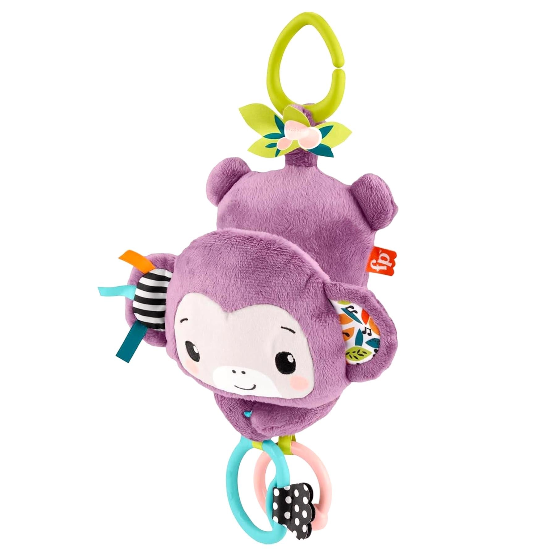 Fisher-Price Sing & Go Purple Monkey Stroller Toy