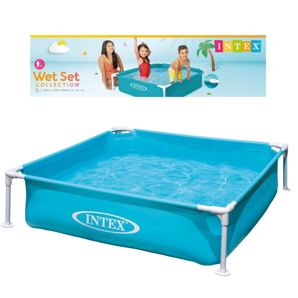Intex Mini Frame Compact Pool - Blue - Above Ground 122 X 122 Cm by Intex - The Magic Toy Shop