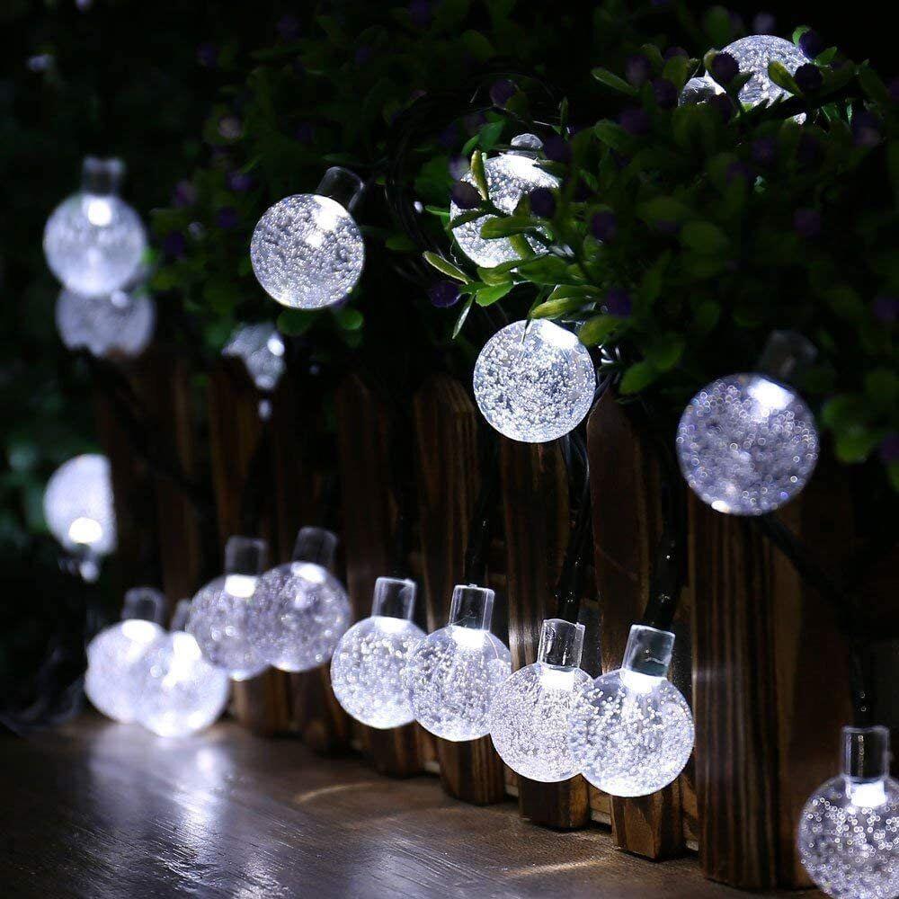 White Led String Lights In Crystal Balls Design by The Magic Toy Shop - The Magic Toy Shop