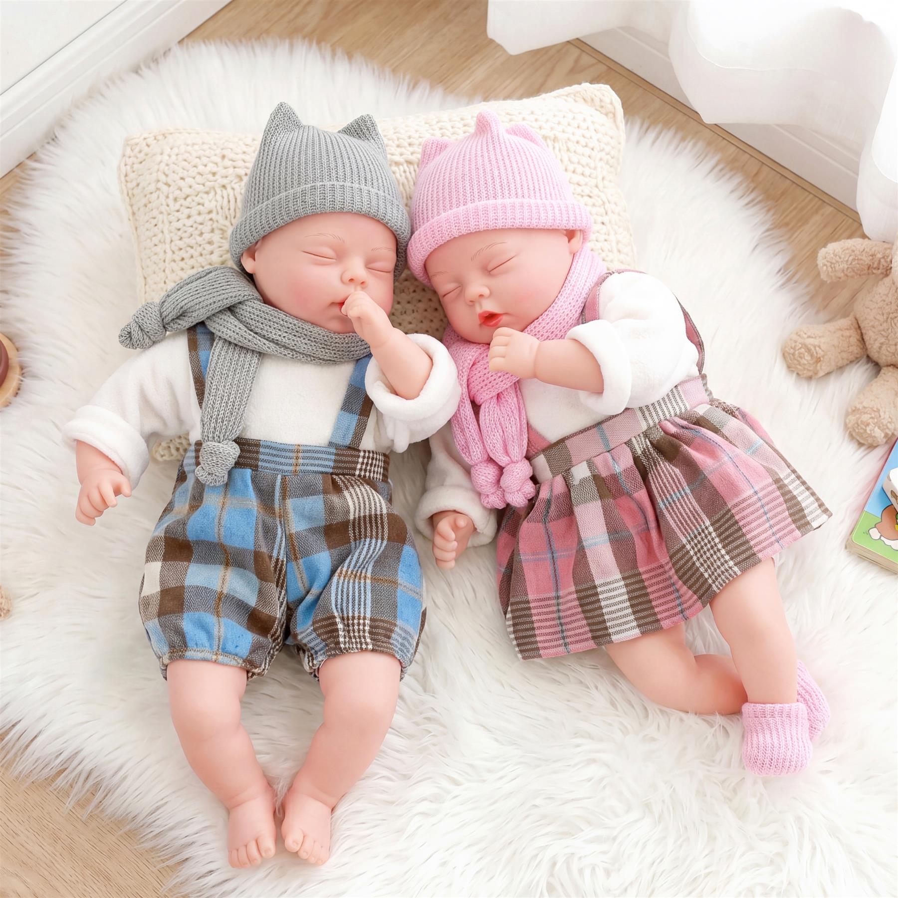 BiBi Baby Doll - Blue Tartan (45 cm / 18")